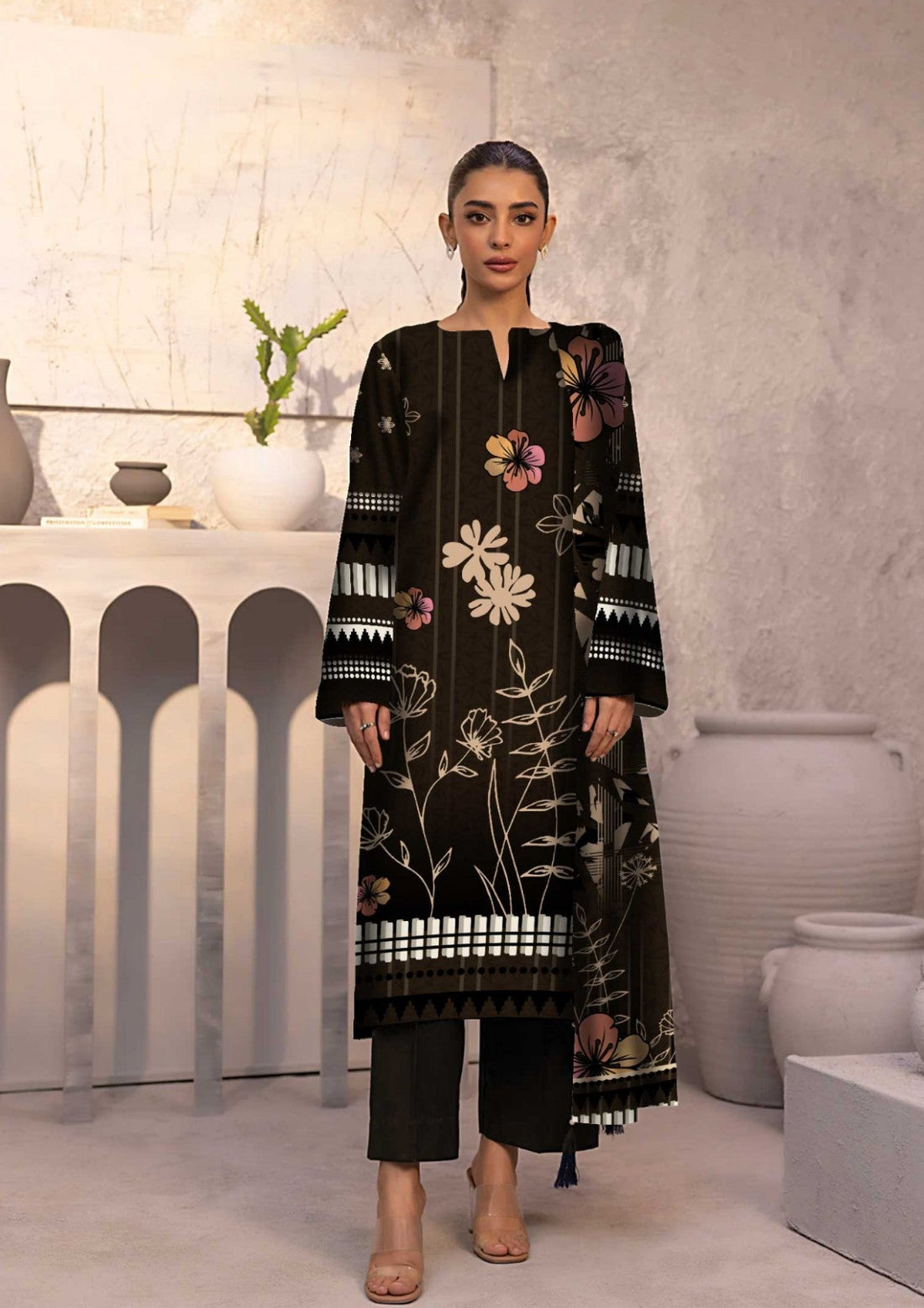 Winter Collection - Art n Style - Monsoon Linen - Volume 2 - A24#20 - Official Art n Style - Agha Fabrics UK