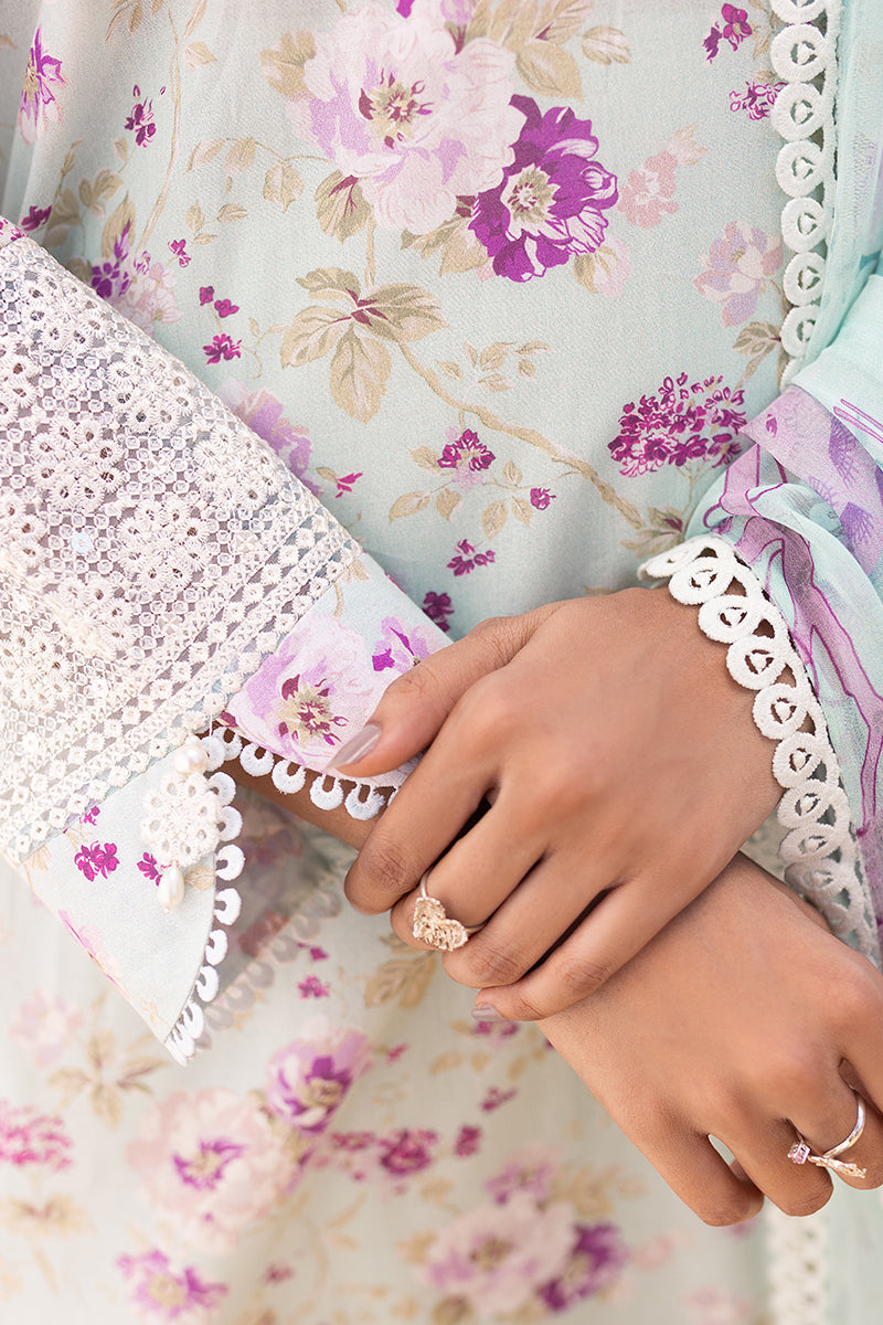 Cross Stitch | Eid Lawn 24 | GREY MIST - Official Cross Stitch - Agha Fabrics UK