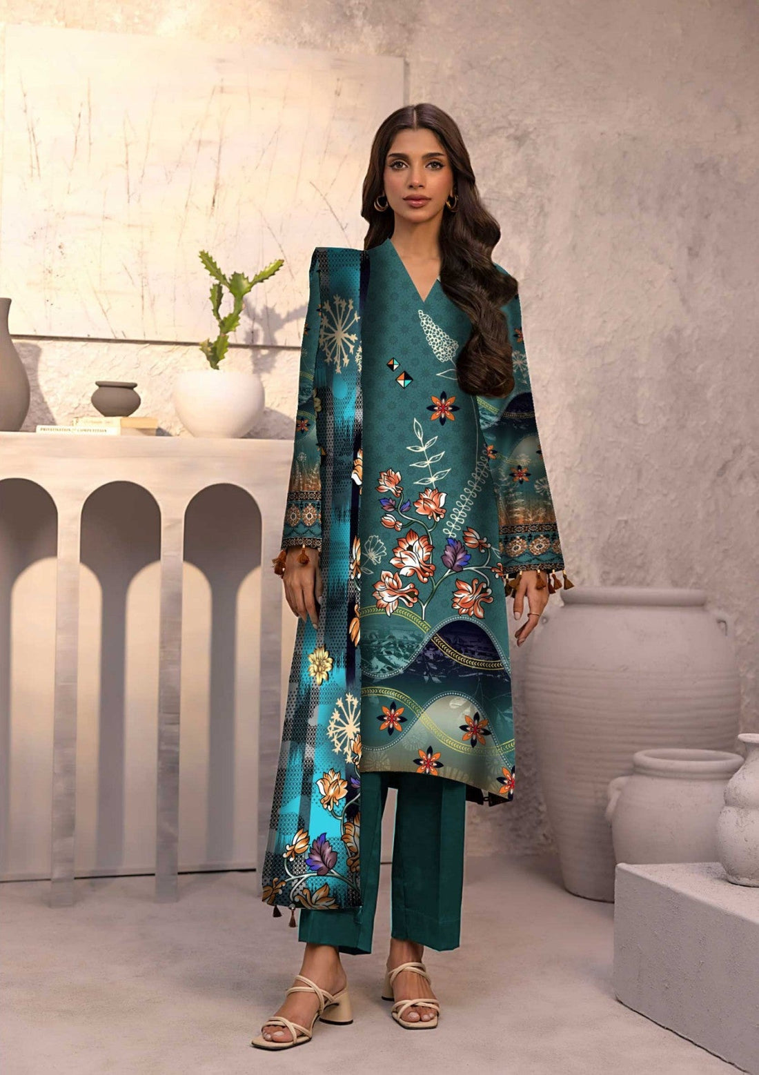 Winter Collection - Art n Style - Monsoon Linen - Volume 2 - A24#27 - Official Art n Style - Agha Fabrics UK