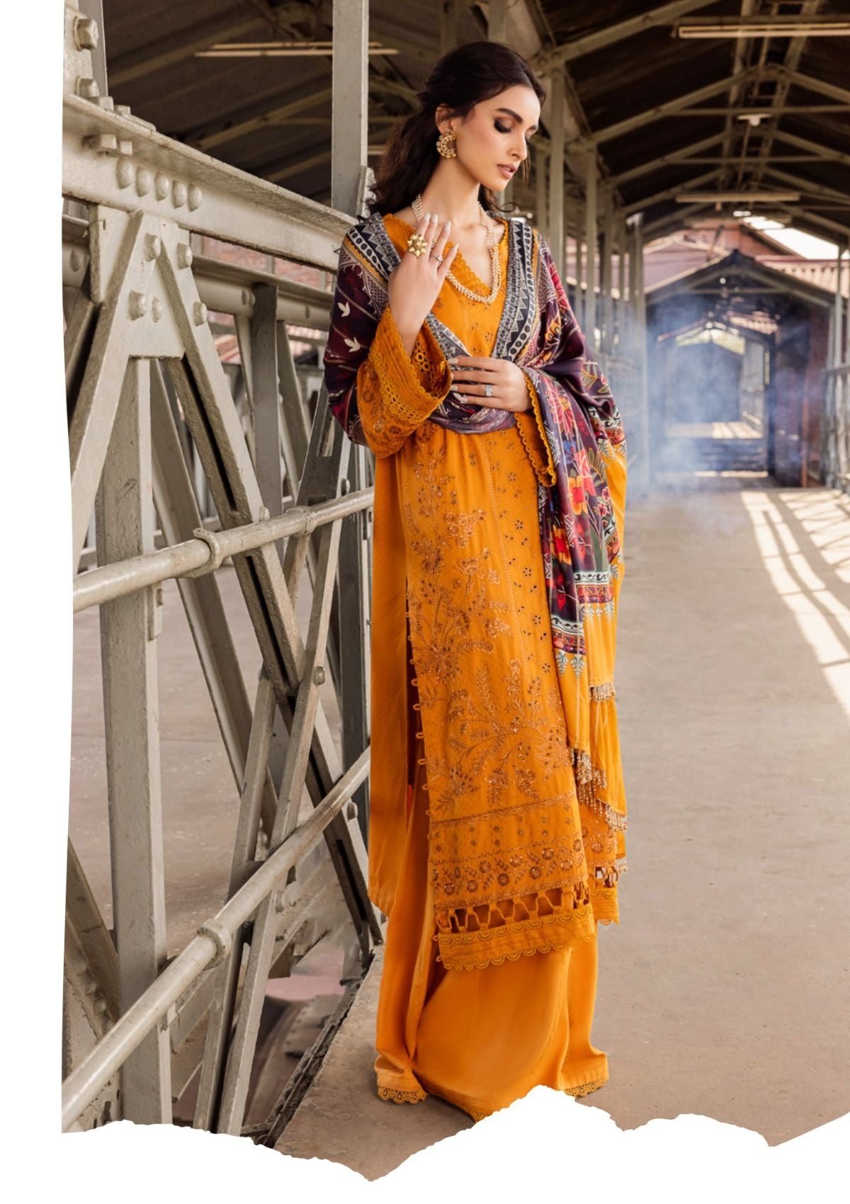 Winter Collection - Nureh - Maya - Linen - NS#94 - Official Nureh - Agha Fabrics UK