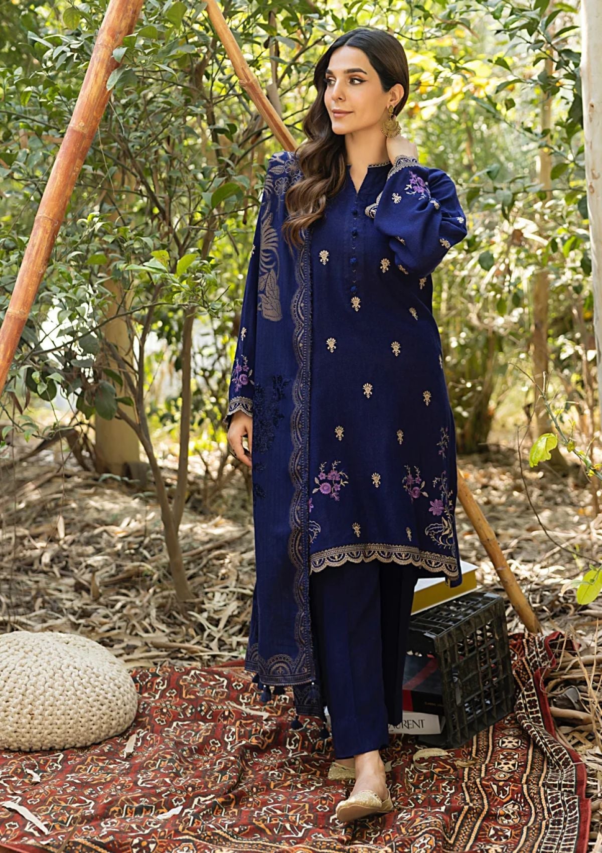Winter Collection - Lakhany - Luxury Winter 24 - LG-AR-0101 - Official Lakhany - Agha Fabrics UK