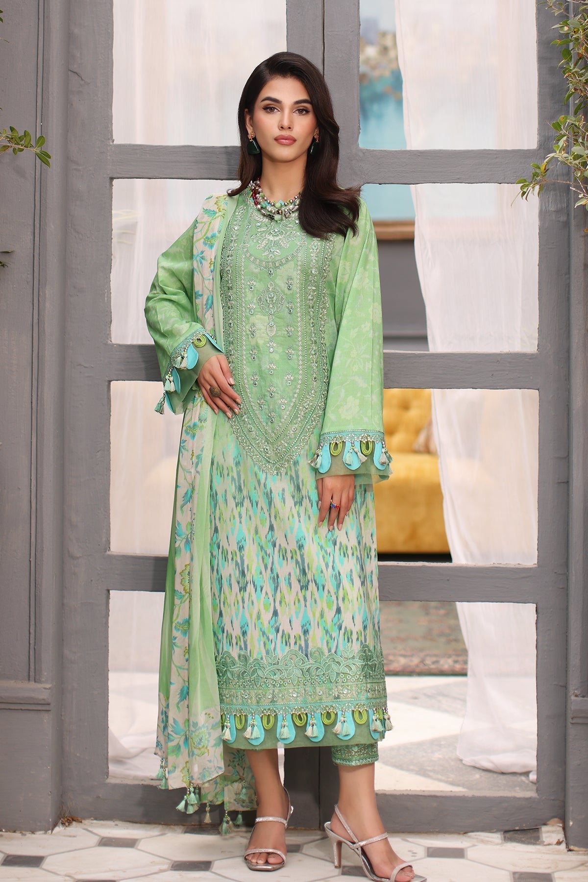 Charizma | Lawn Collection 24 | CCS4-01 - Official Charizma - Agha Fabrics UK