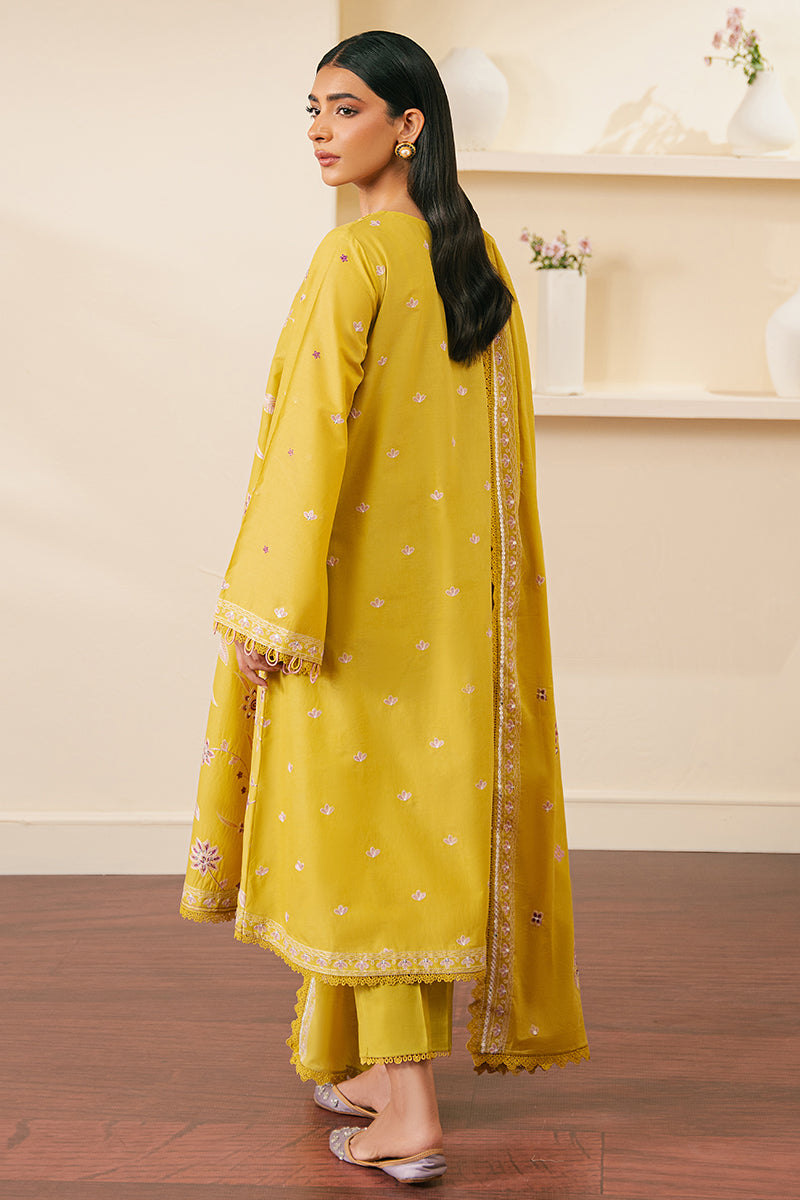 Cross Stitch | Embroidered Lawn Mahiri 24 | ORCHID MOSS - Official Cross Stitch - Agha Fabrics UK