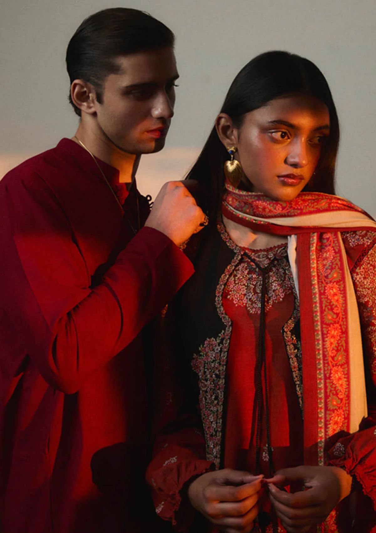 Winter Collection - Jugnu by Hussain Rehar - Autumn Winter - Aurelia - Official Jugnu by Hussain Rehar - Agha Fabrics UK