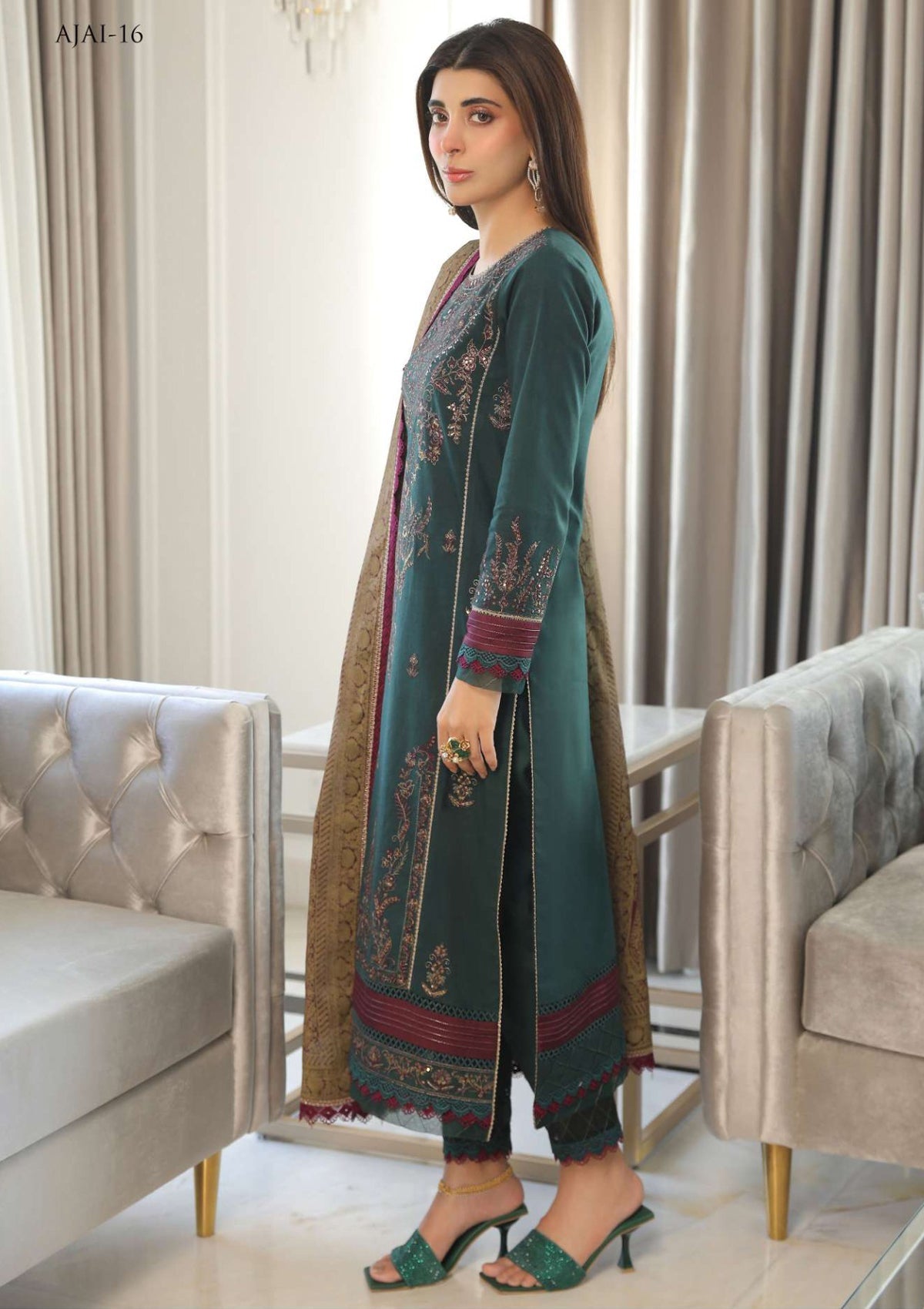 Lawn Collection - Asim Jofa - Aira - AJAI#16 - Official Asim Jofa - Agha Fabrics UK