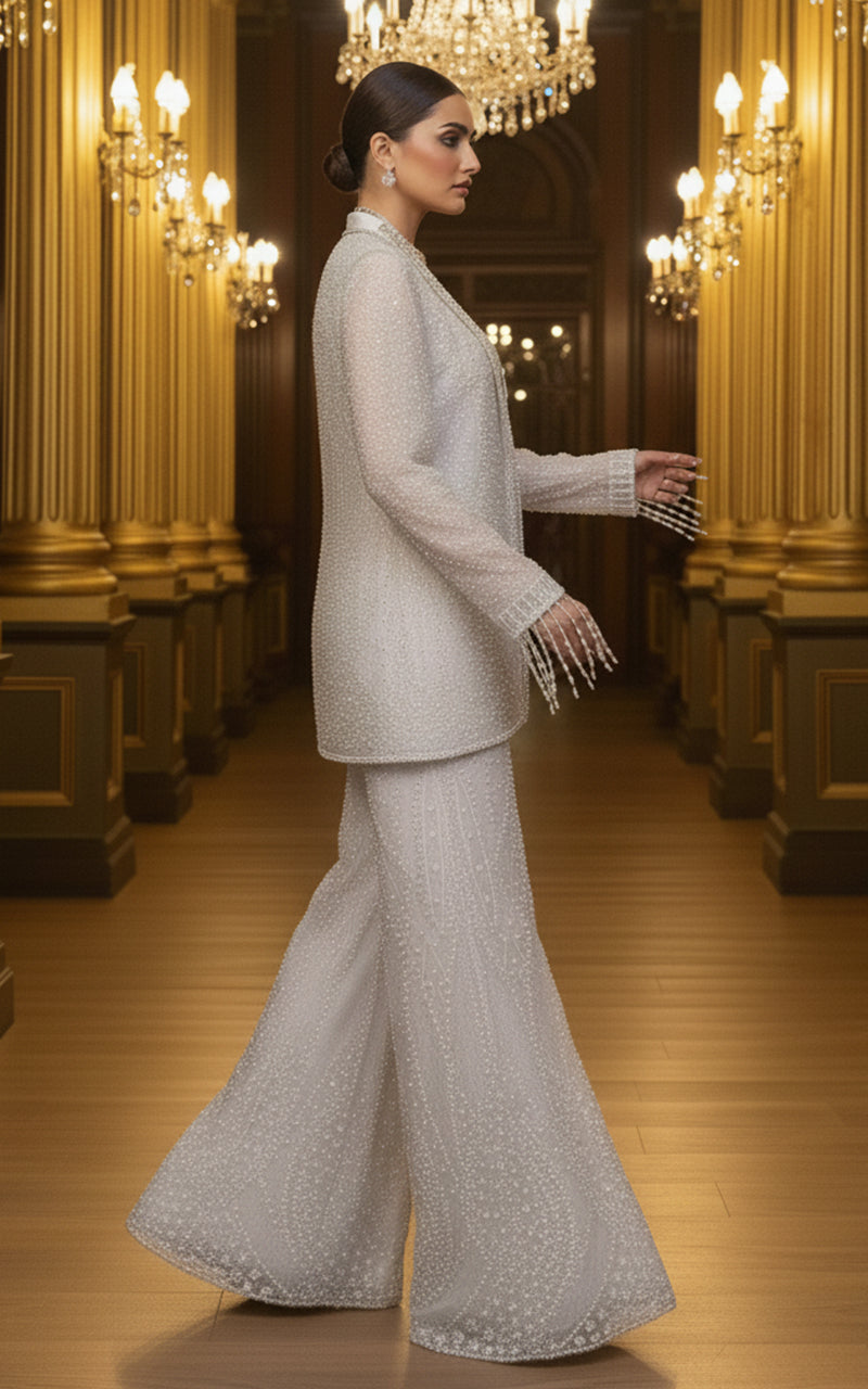 Threads and Motifs | Formal Dresses 25 | Embroidered Jacket With Blouse And Trouser