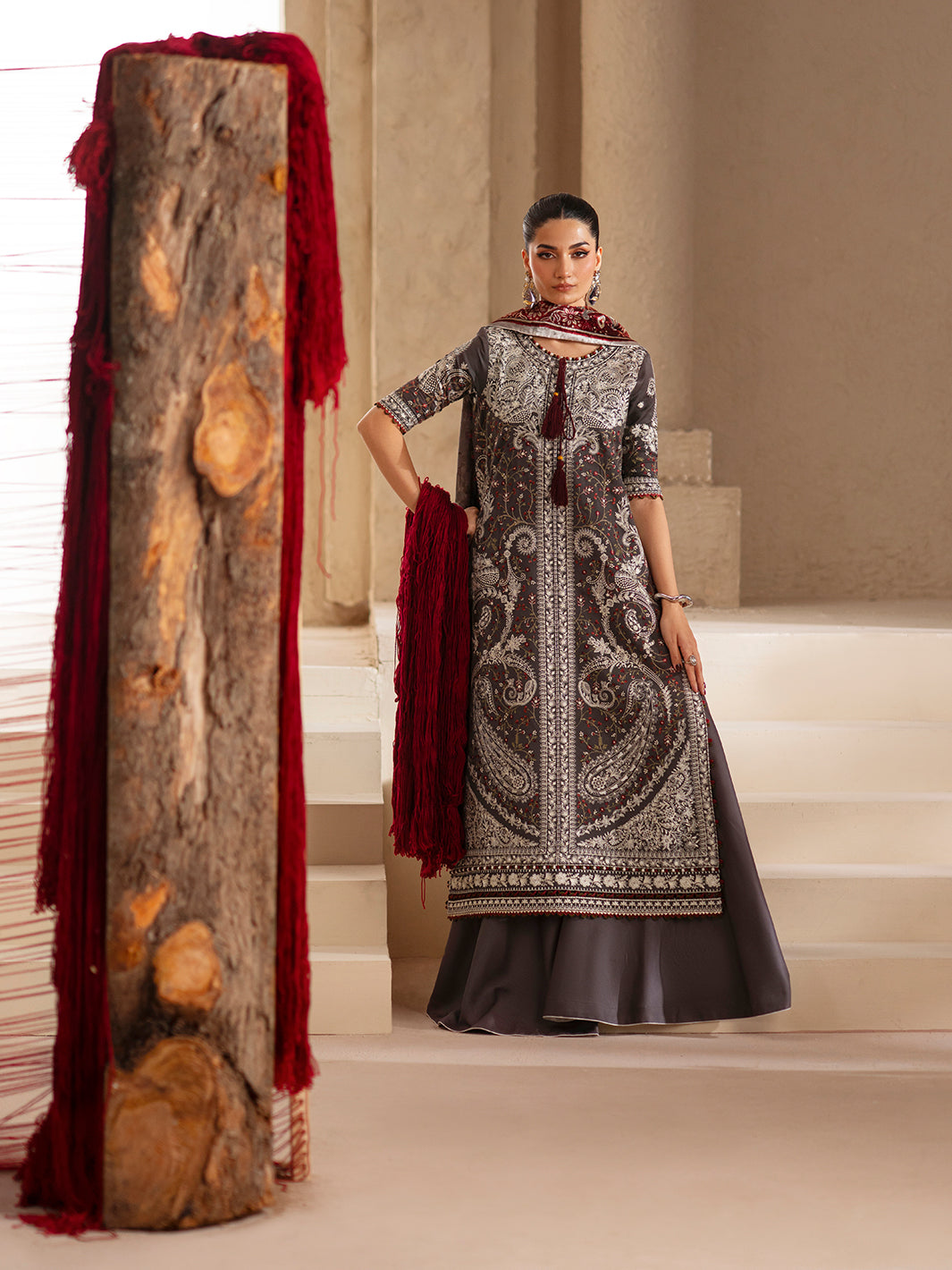 Bin Ilyas | Saqqara Winter 25 | 161 - A - Official Bin Ilyas - Agha Fabrics UK