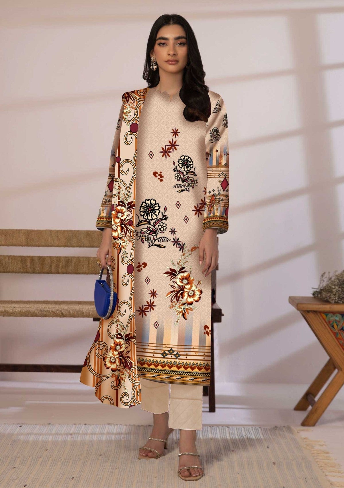 Winter Collection - Art n Style - Monsoon Linen - Volume 2 - A24#26 - Official Art n Style - Agha Fabrics UK