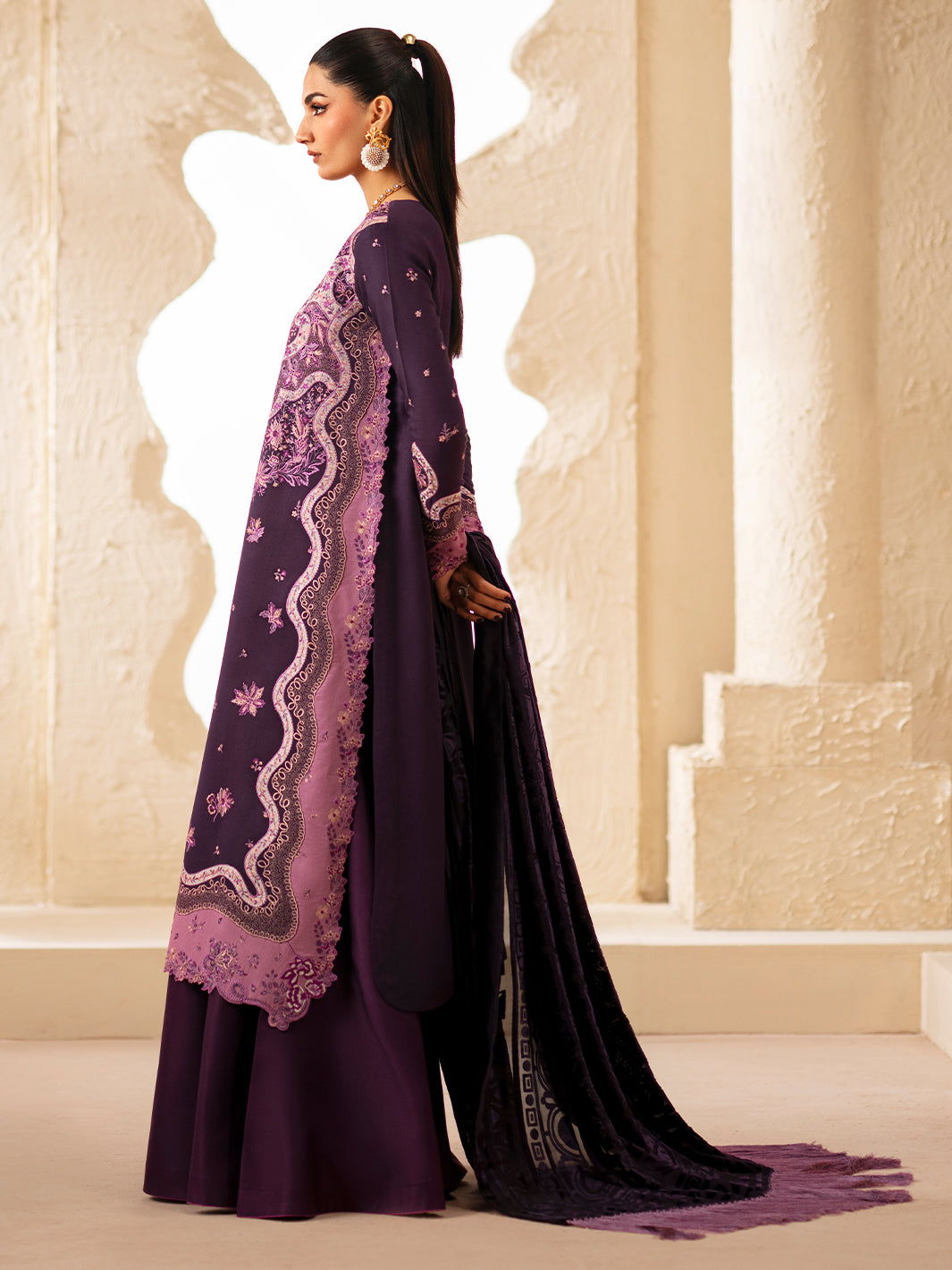 Bin Ilyas | Saqqara Winter 25 | 163 - B - Official Bin Ilyas - Agha Fabrics UK