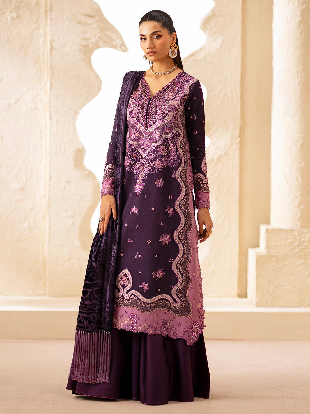Bin Ilyas | Saqqara Winter 25 | 163 - B - Official Bin Ilyas - Agha Fabrics UK