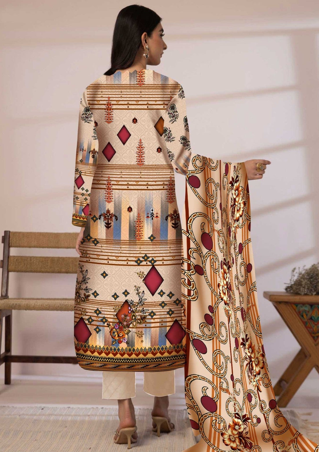 Winter Collection - Art n Style - Monsoon Linen - Volume 2 - A24#26 - Official Art n Style - Agha Fabrics UK