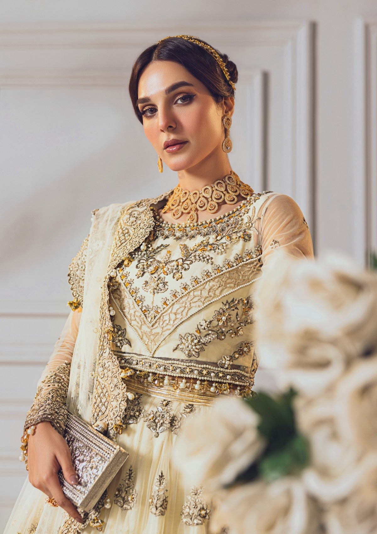 Formal Collection - Rubaaiyat - Wedding Edit 24 - Off White - Official Rubaaiyat - Agha Fabrics UK