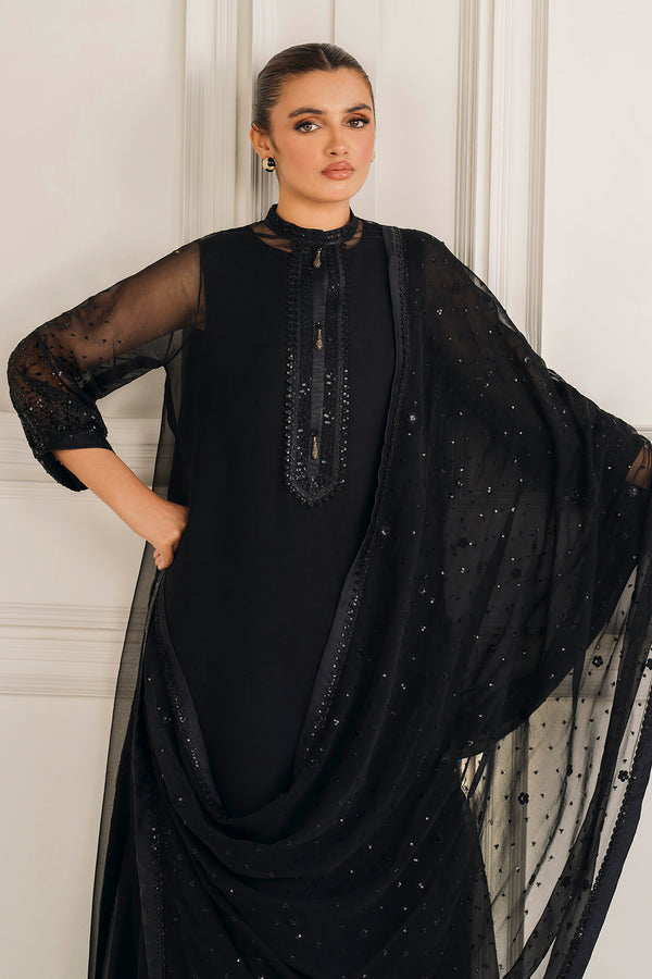 Baroque | Luxury Pret 25 | EMBROIDERED CHIFFON PR-1134 - Official Baroque - Agha Fabrics UK