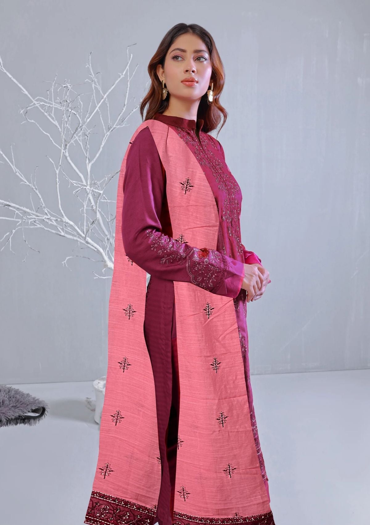 Winter Collection - Almish - Unstitched 24 - D#592 - Ava - Official Almish - Agha Fabrics UK