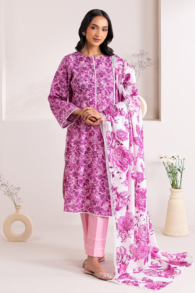 Cross Stitch | Daily Wear | PINK WAVE - Official Cross Stitch - Agha Fabrics UK