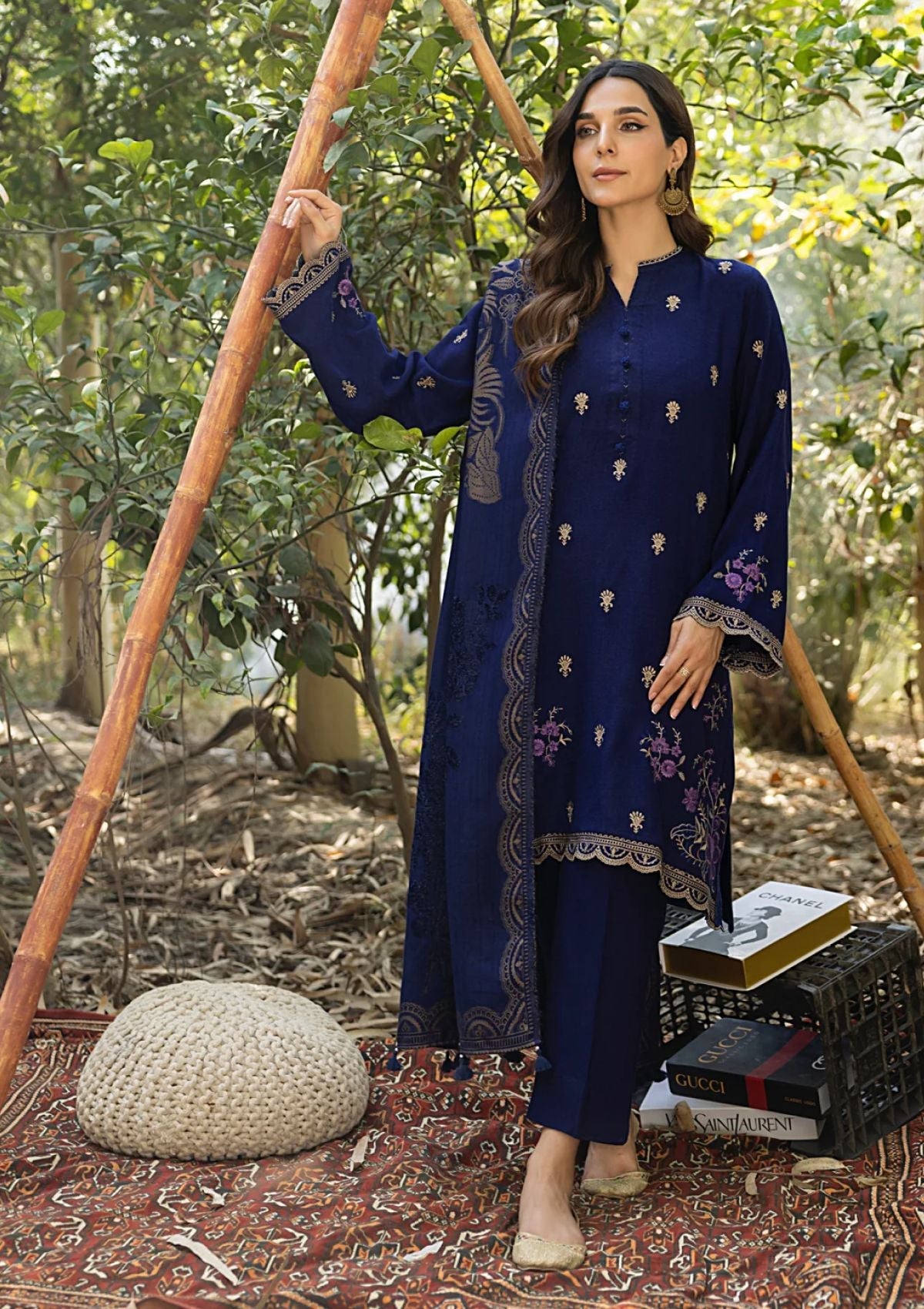 Winter Collection - Lakhany - Luxury Winter 24 - LG-AR-0101 - Official Lakhany - Agha Fabrics UK