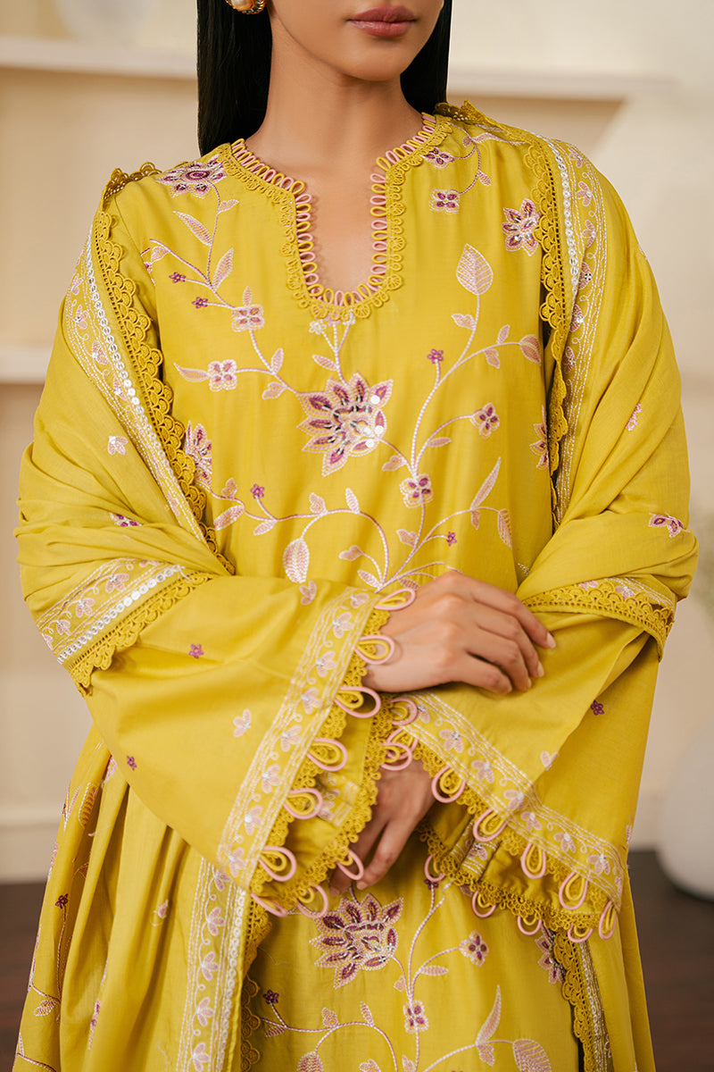 Cross Stitch | Embroidered Lawn Mahiri 24 | ORCHID MOSS - Official Cross Stitch - Agha Fabrics UK