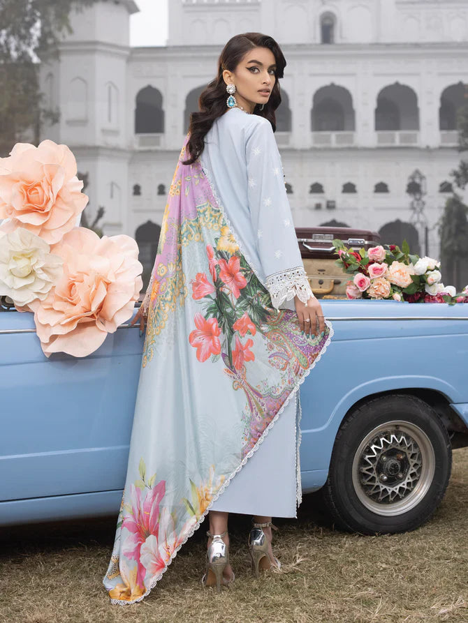 Faiza Faisal | Maya Luxury Lawn | Anja - Official Faiza Faisal - Agha Fabrics UK