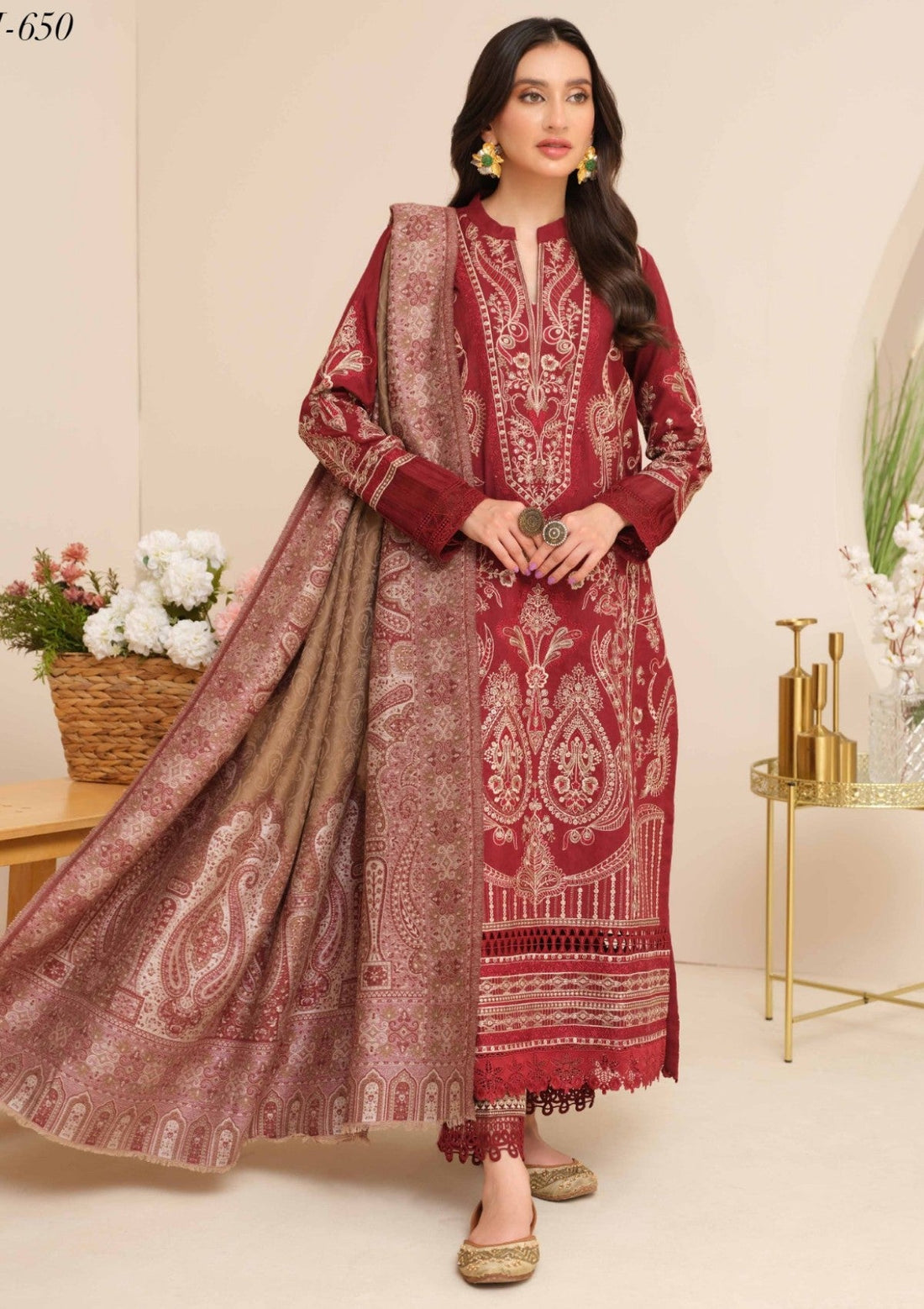 Winter Collection - Johra - Meerab - JH24#650 - Official Johra - Agha Fabrics UK