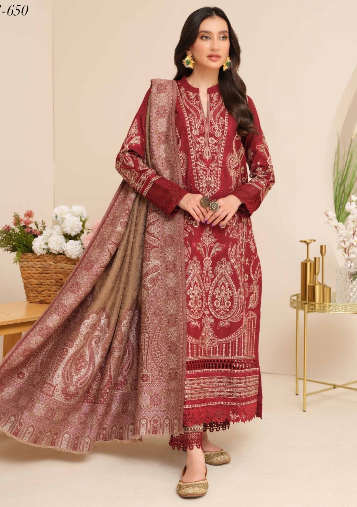 Winter Collection - Johra - Meerab - JH24#650 - Official Johra - Agha Fabrics UK