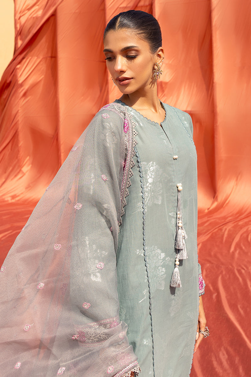 Cross Stitch | Eid Lawn 24 | SILVER SHINE - Official Cross Stitch - Agha Fabrics UK