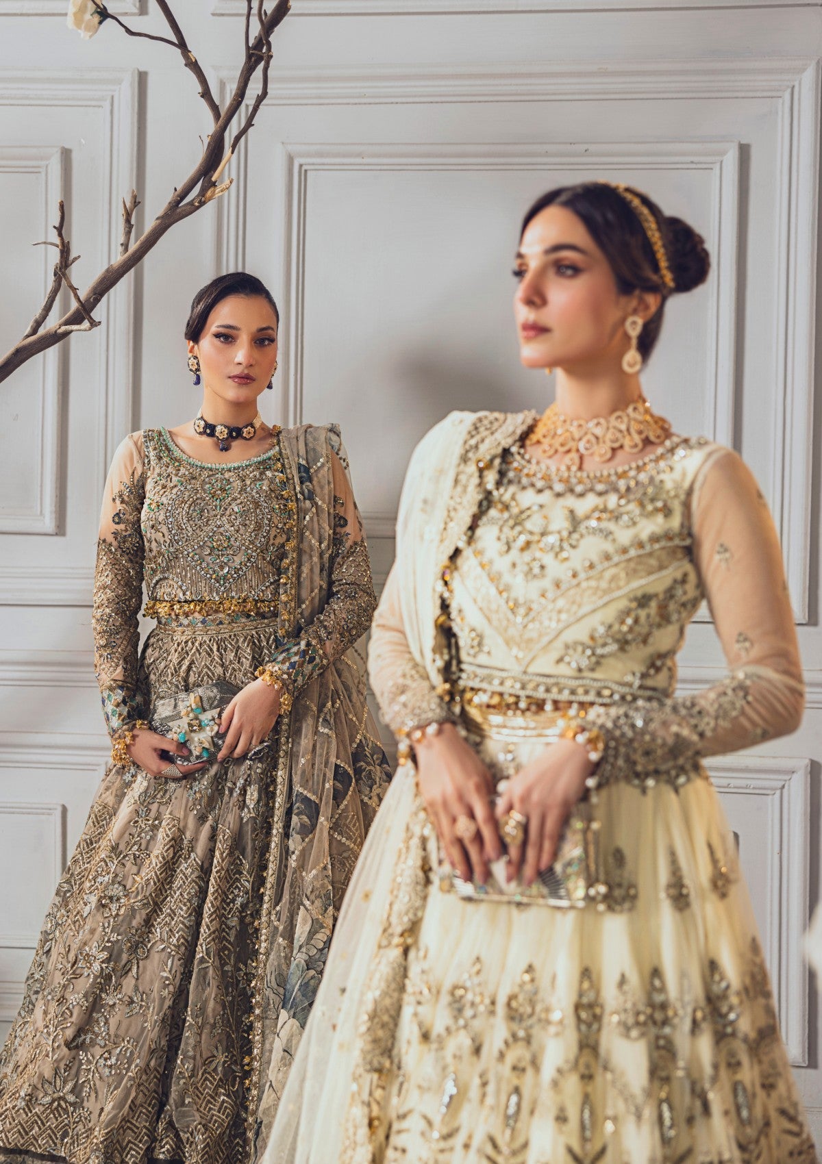 Formal Collection - Rubaaiyat - Wedding Edit 24 - Off White - Official Rubaaiyat - Agha Fabrics UK