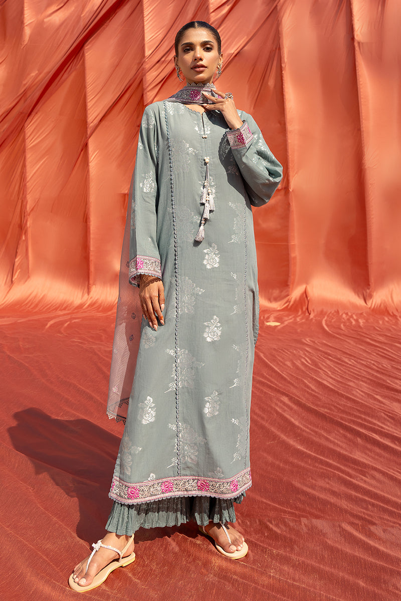 Cross Stitch | Eid Lawn 24 | SILVER SHINE - Official Cross Stitch - Agha Fabrics UK