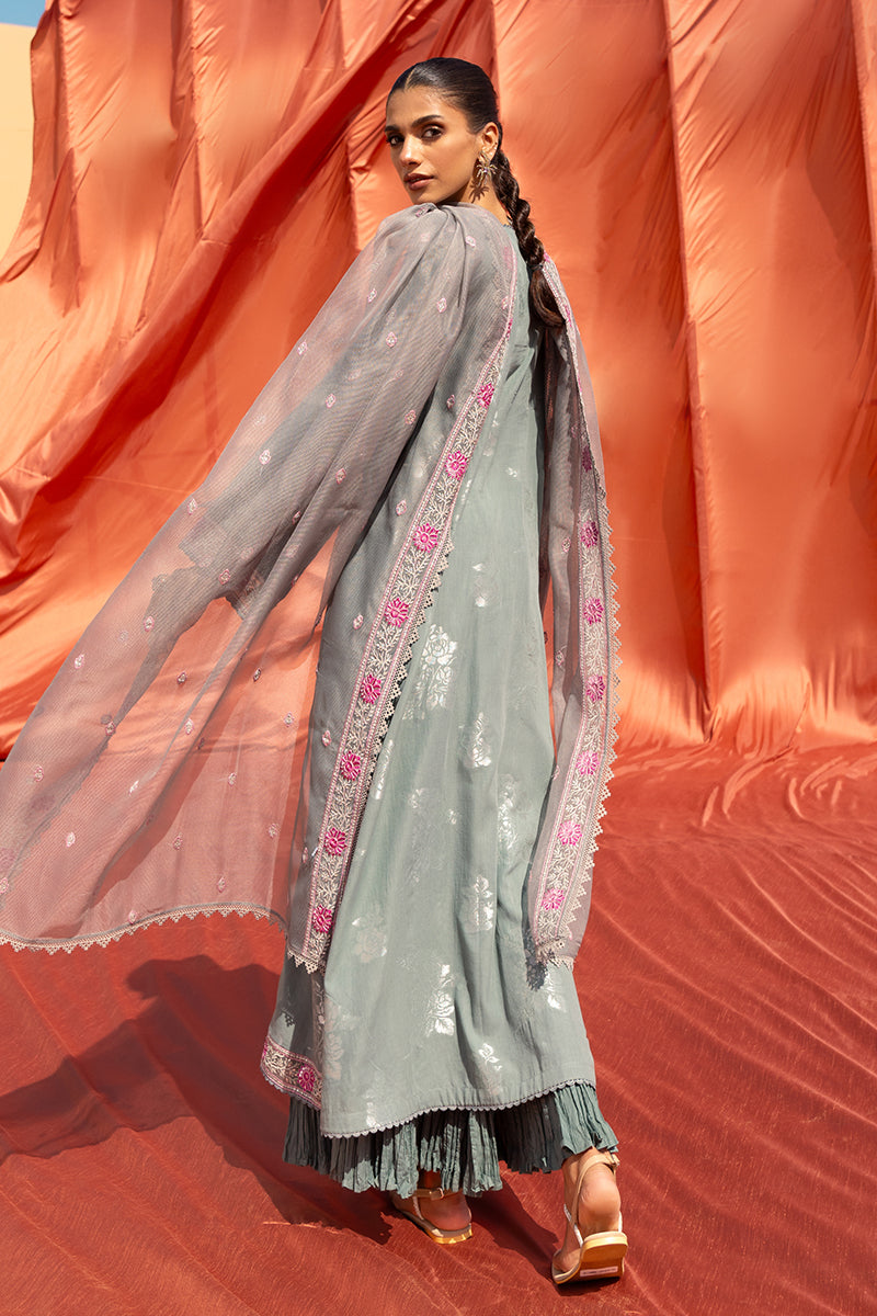 Cross Stitch | Eid Lawn 24 | SILVER SHINE - Official Cross Stitch - Agha Fabrics UK