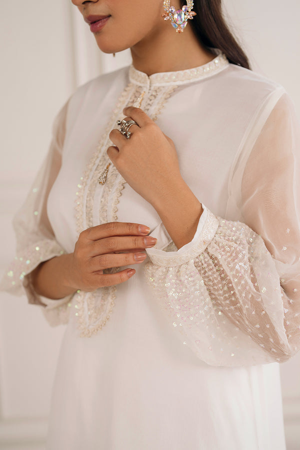 Baroque | Luxury Pret 25 | EMBROIDERED CHIFFON PR-1135 - Official Baroque - Agha Fabrics UK