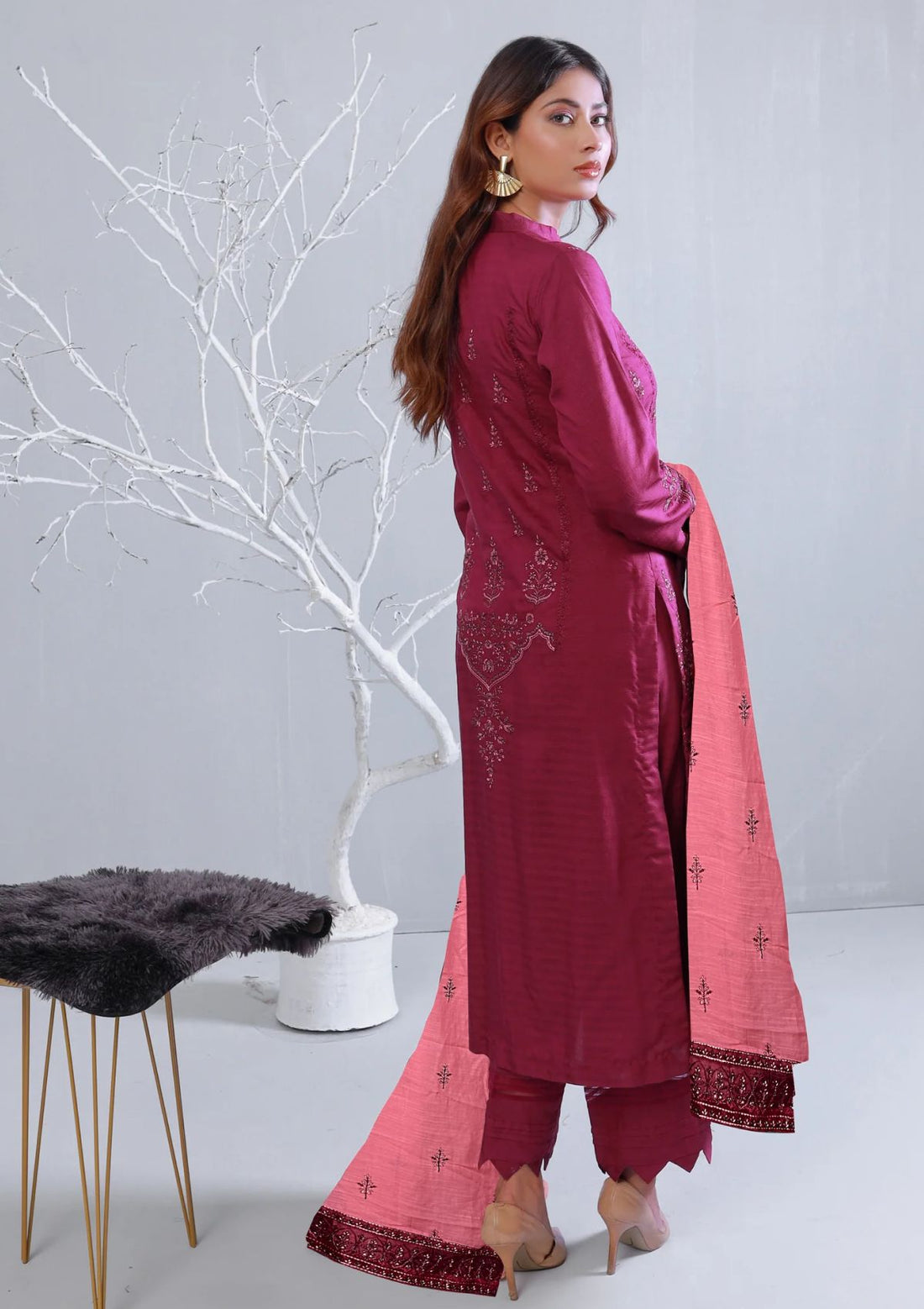 Winter Collection - Almish - Unstitched 24 - D#592 - Ava - Official Almish - Agha Fabrics UK