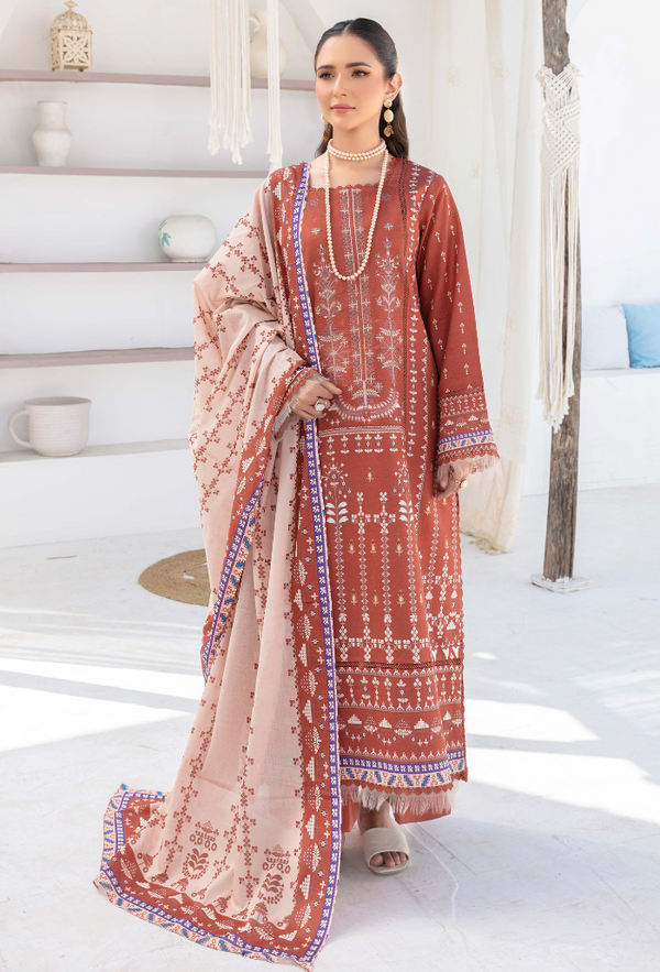 Humdum | Saira Bano Lawn 24 | D03 - Official HumDum - Agha Fabrics UK