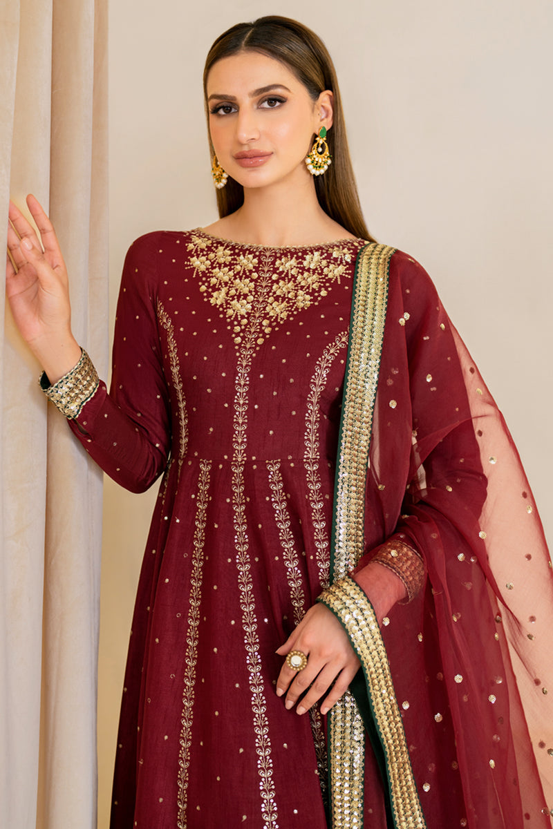 Jazmin | Formals Collection | Raw Silk UR-7018 - Official Jazmin - Agha Fabrics UK