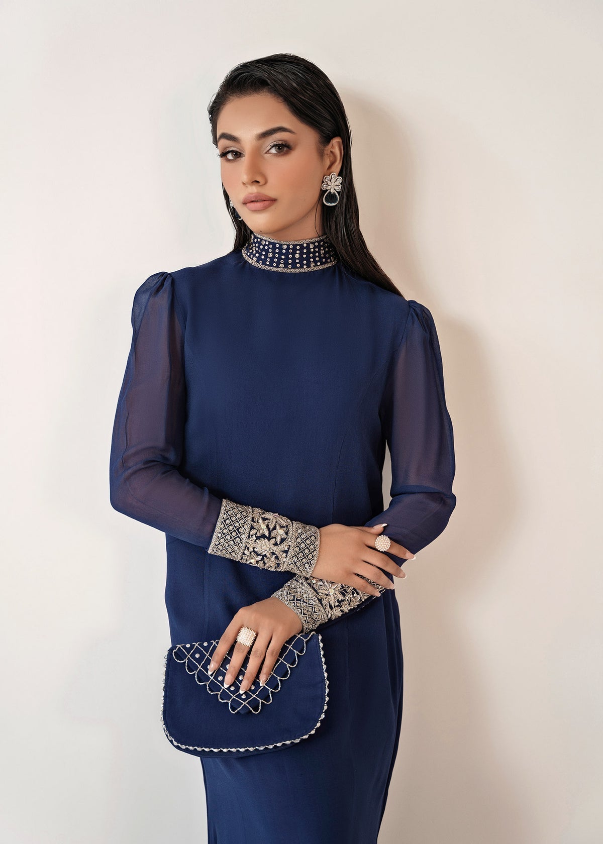 Dastoor | Euphoria Luxury Pret 24 | Azure - Official Dastoor - Agha Fabrics UK