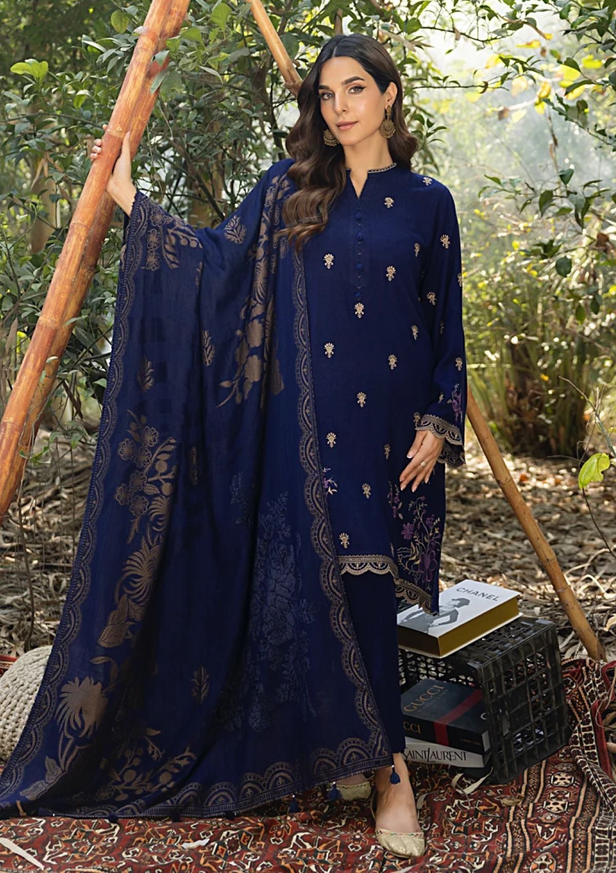 Winter Collection - Lakhany - Luxury Winter 24 - LG-AR-0101 - Official Lakhany - Agha Fabrics UK