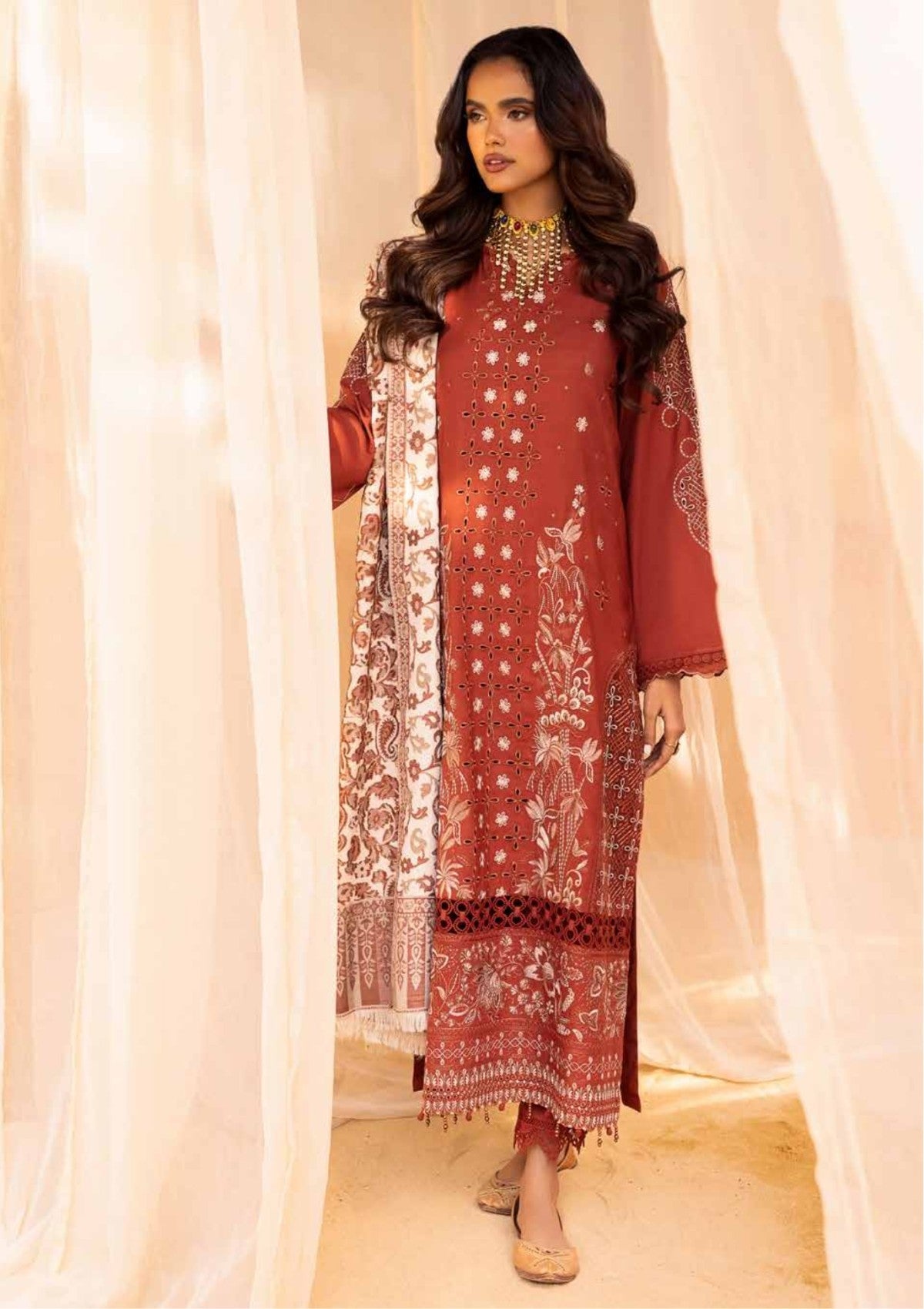 Winter Collection - Nureh - Exclusive - Luxury Shawl - NEL24#66 - Official Nureh - Agha Fabrics UK