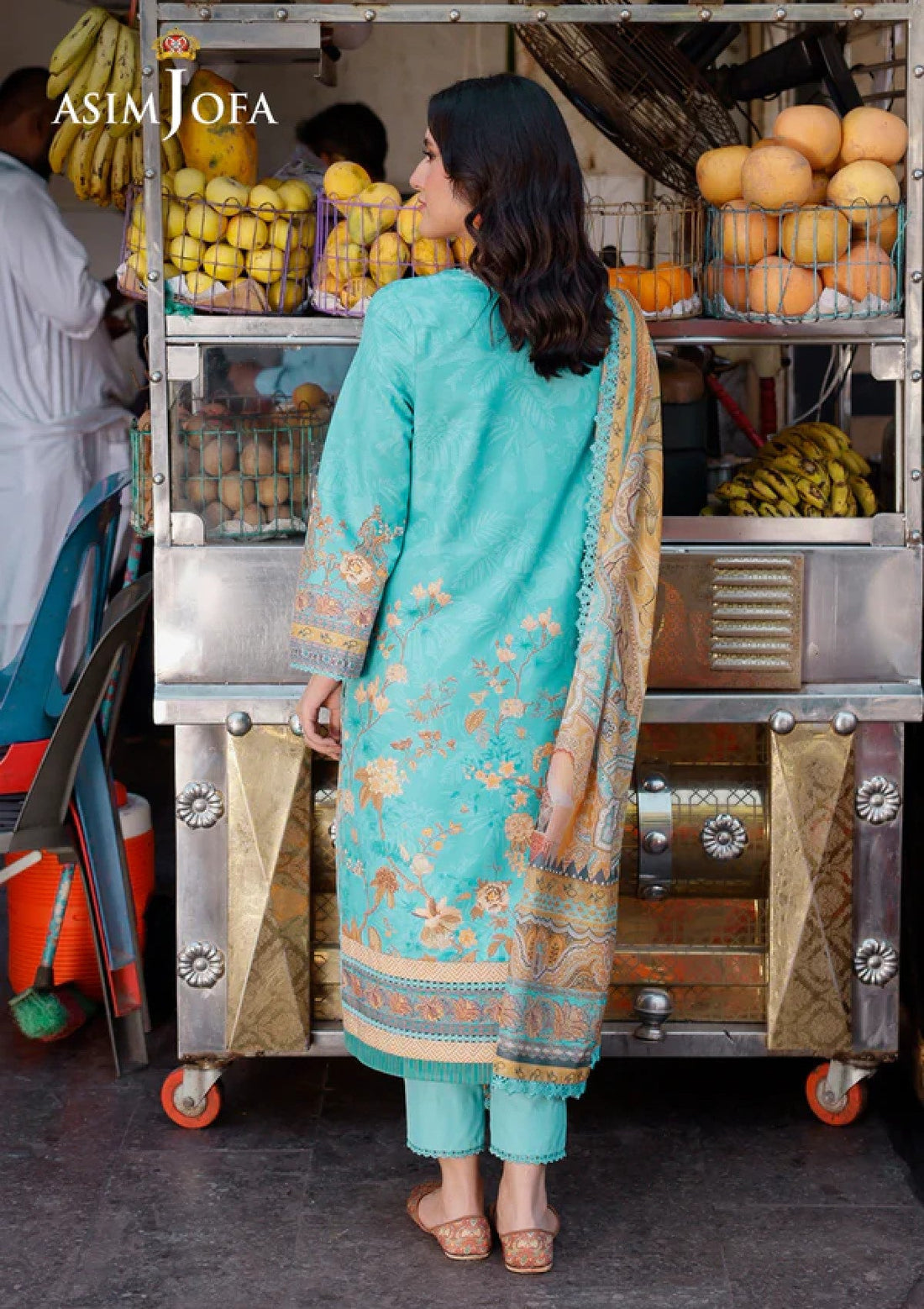 Lawn Collection - Asim Jofa - Arabic - AJPL#02 - Official Asim Jofa - Agha Fabrics UK