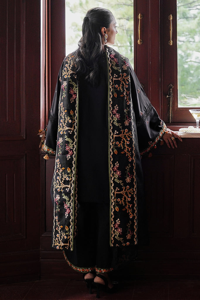 Cross Stitch | Satin De Luxe | RAVEN BLOSSOM - Official Cross Stitch - Agha Fabrics UK