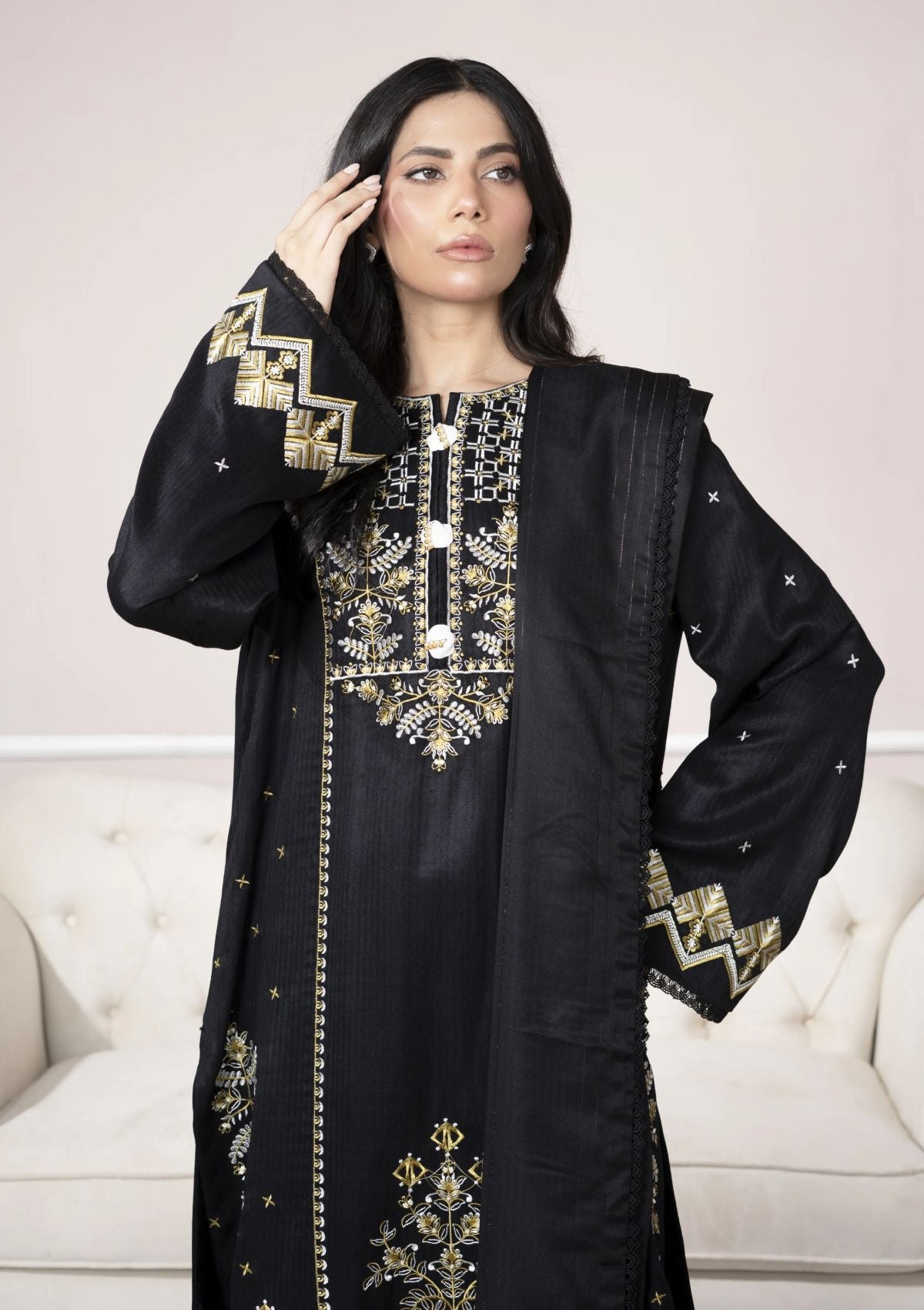 Winter Collection - Keysha - Herringbone Volume 01 - KS-H24-08 - Official Keysha - Agha Fabrics UK