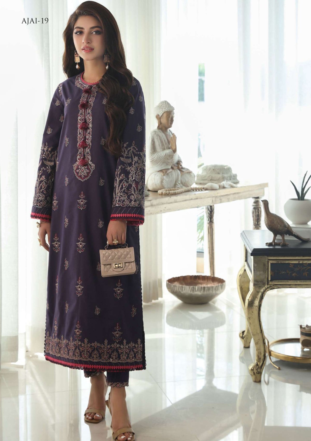 Lawn Collection - Asim Jofa - Aira - AJAI#19 - Official Asim Jofa - Agha Fabrics UK