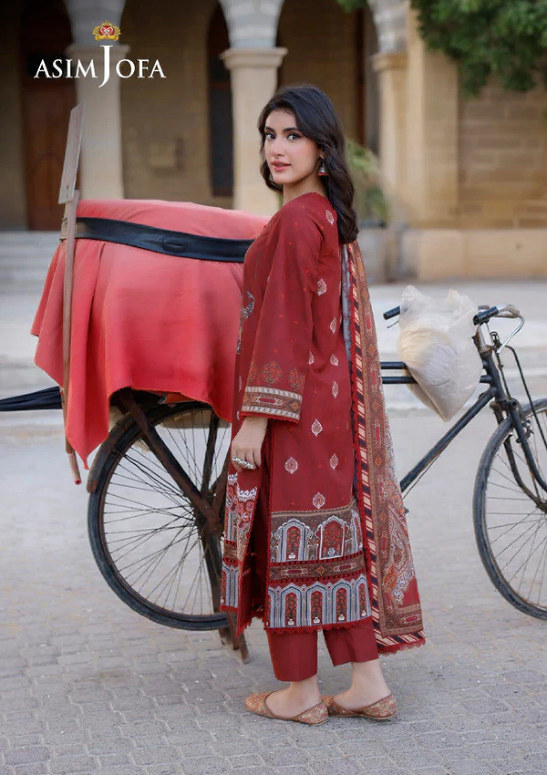 Lawn Collection - Asim Jofa - Arabic - AJPL#07 - Official Asim Jofa - Agha Fabrics UK