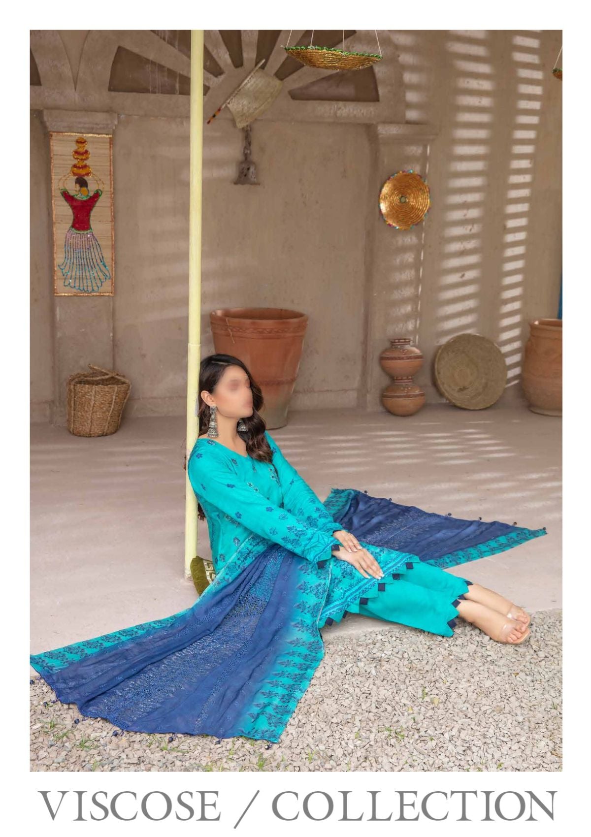 Winter Collection - Laiba - D/P Viscose - V26 - LV#06 - Official Laiba - Agha Fabrics UK