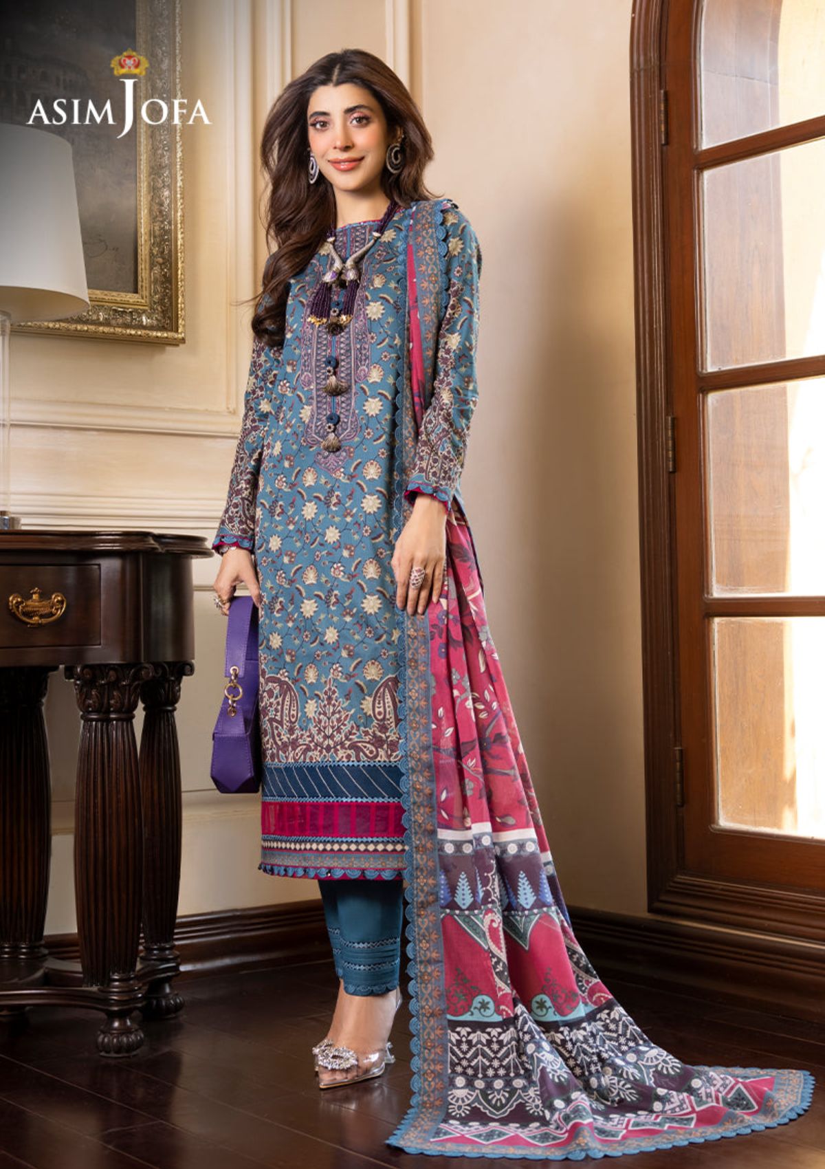 Lawn Collection - Asim Jofa - Rania - Edition Two - AJS#27 - Official Asim Jofa - Agha Fabrics UK