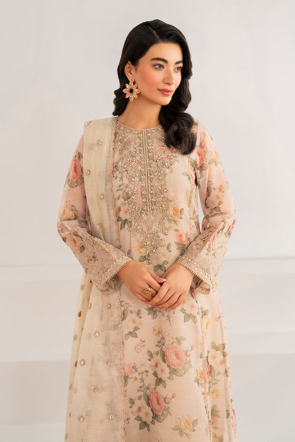 Braoque | Luxury Pret 24 | COTTON NET UF-691 - Official Baroque - Agha Fabrics UK