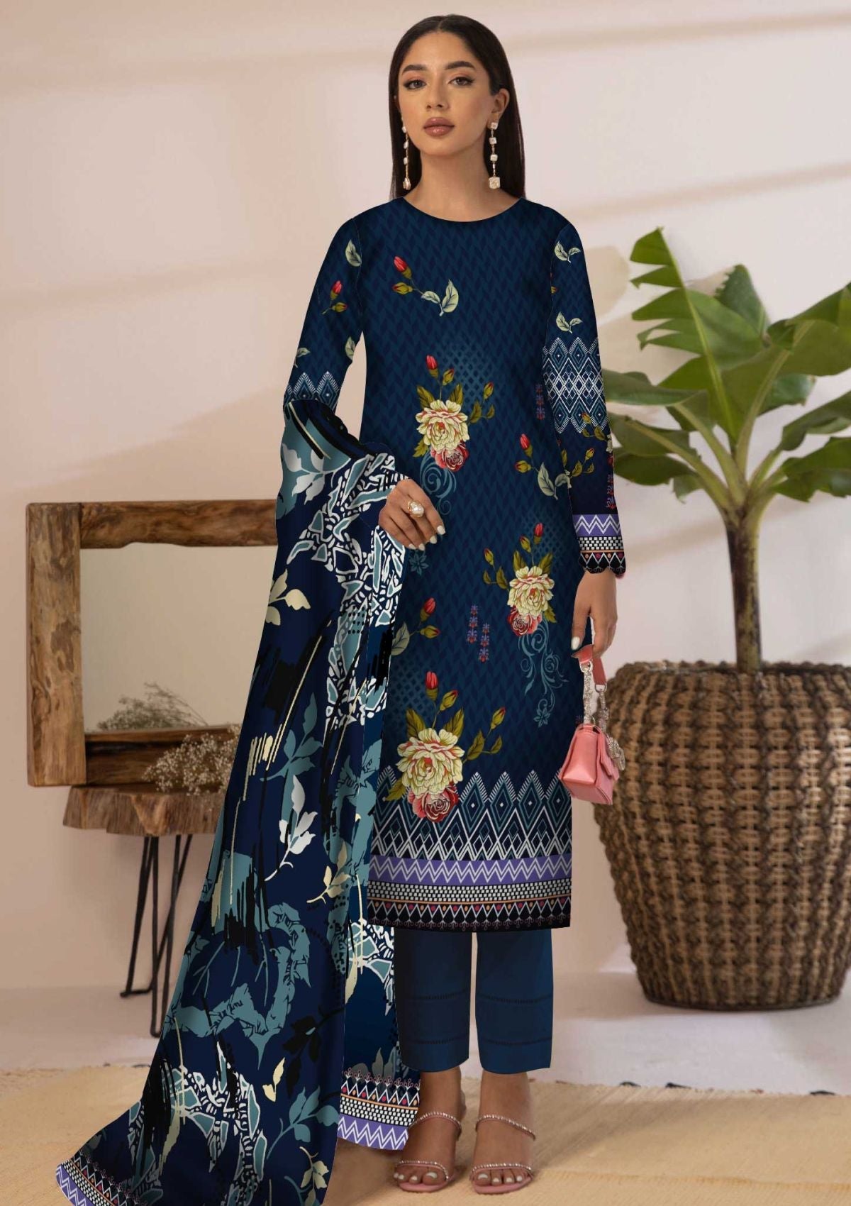 Winter Collection - Art n Style - Monsoon Linen - Volume 2 - A24#06 - Official Art n Style - Agha Fabrics UK