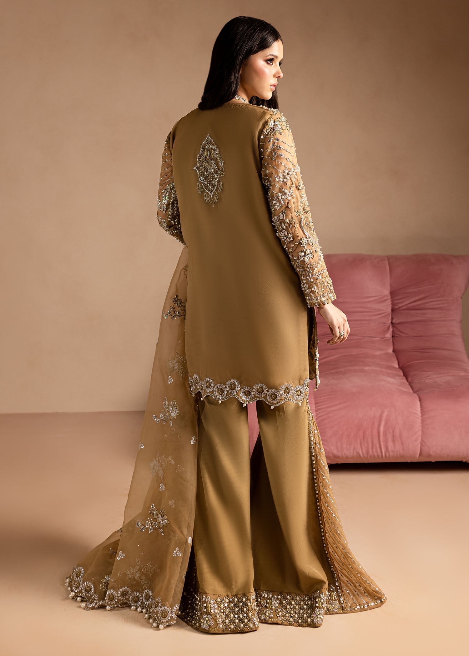 Maria Osama Khan | Lamhay Wedding Festive | Sabahat - Official Farasha - Agha Fabrics UK