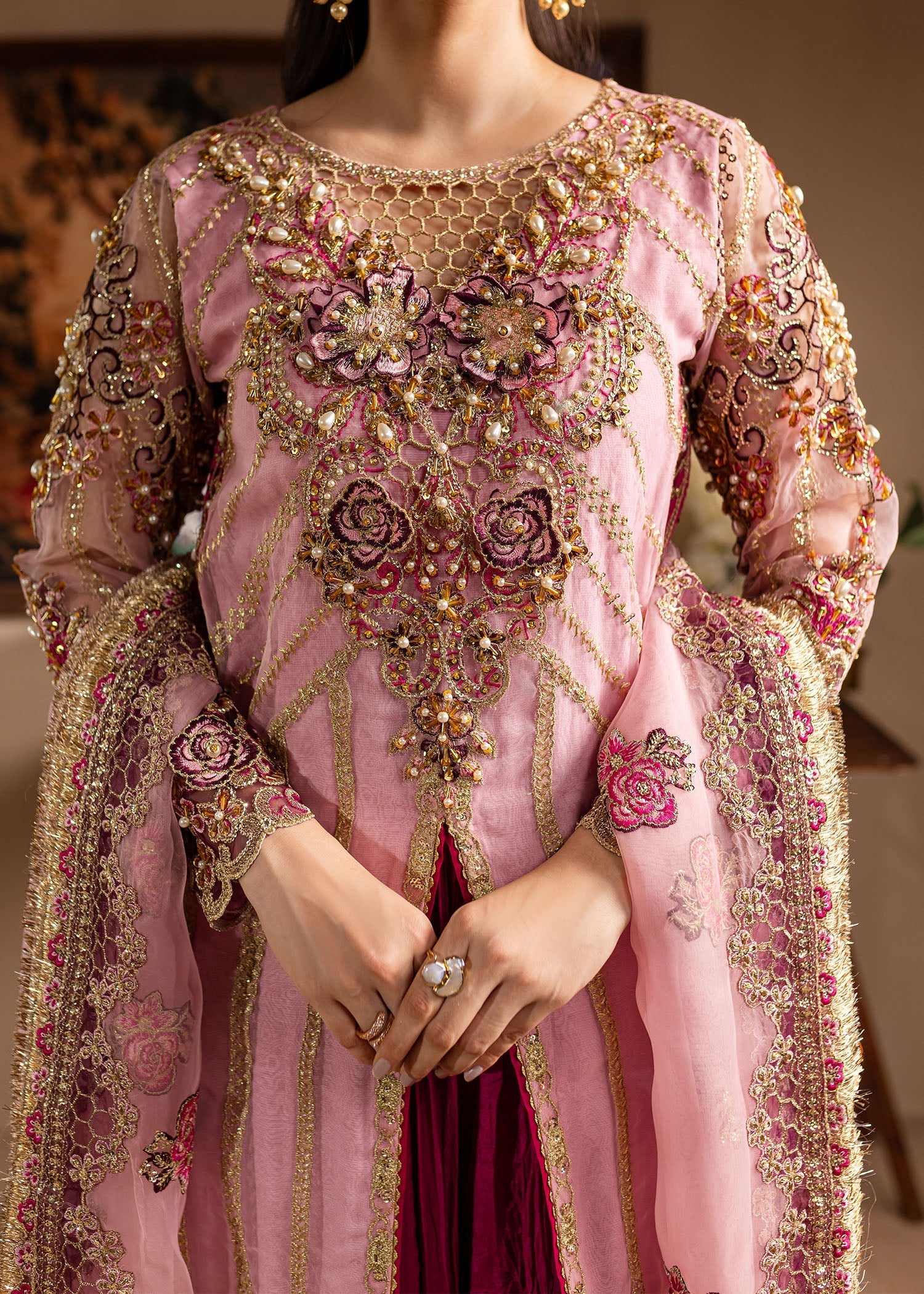 Maria Osama Khan | Lamhay Wedding Festive | Zarmina - Official Maria Osama Khan - Agha Fabrics UK