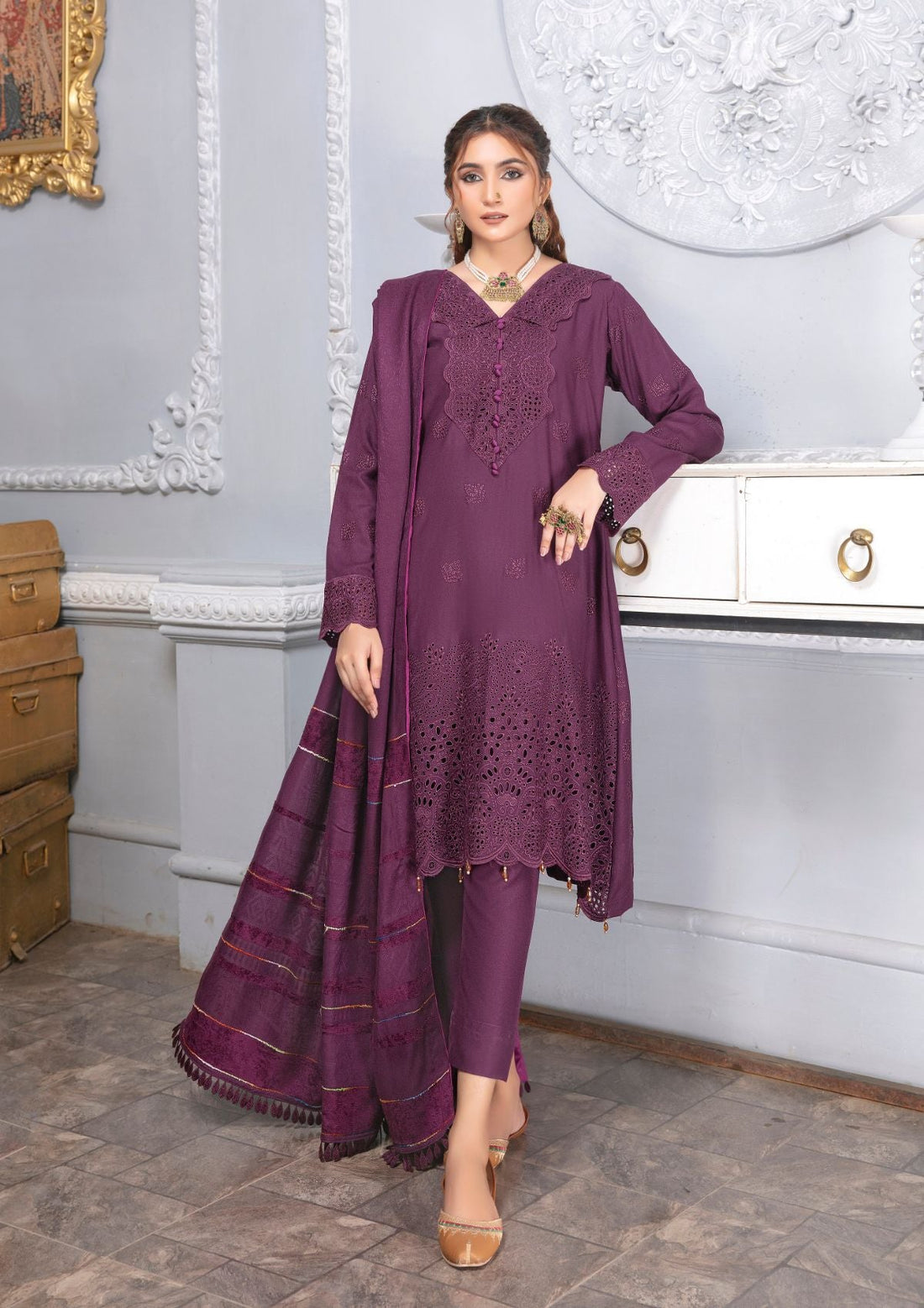 Winter Collection - Mah'e Rooh - Barbeena - BB#5501 - Official Mah'e Rooh - Agha Fabrics UK