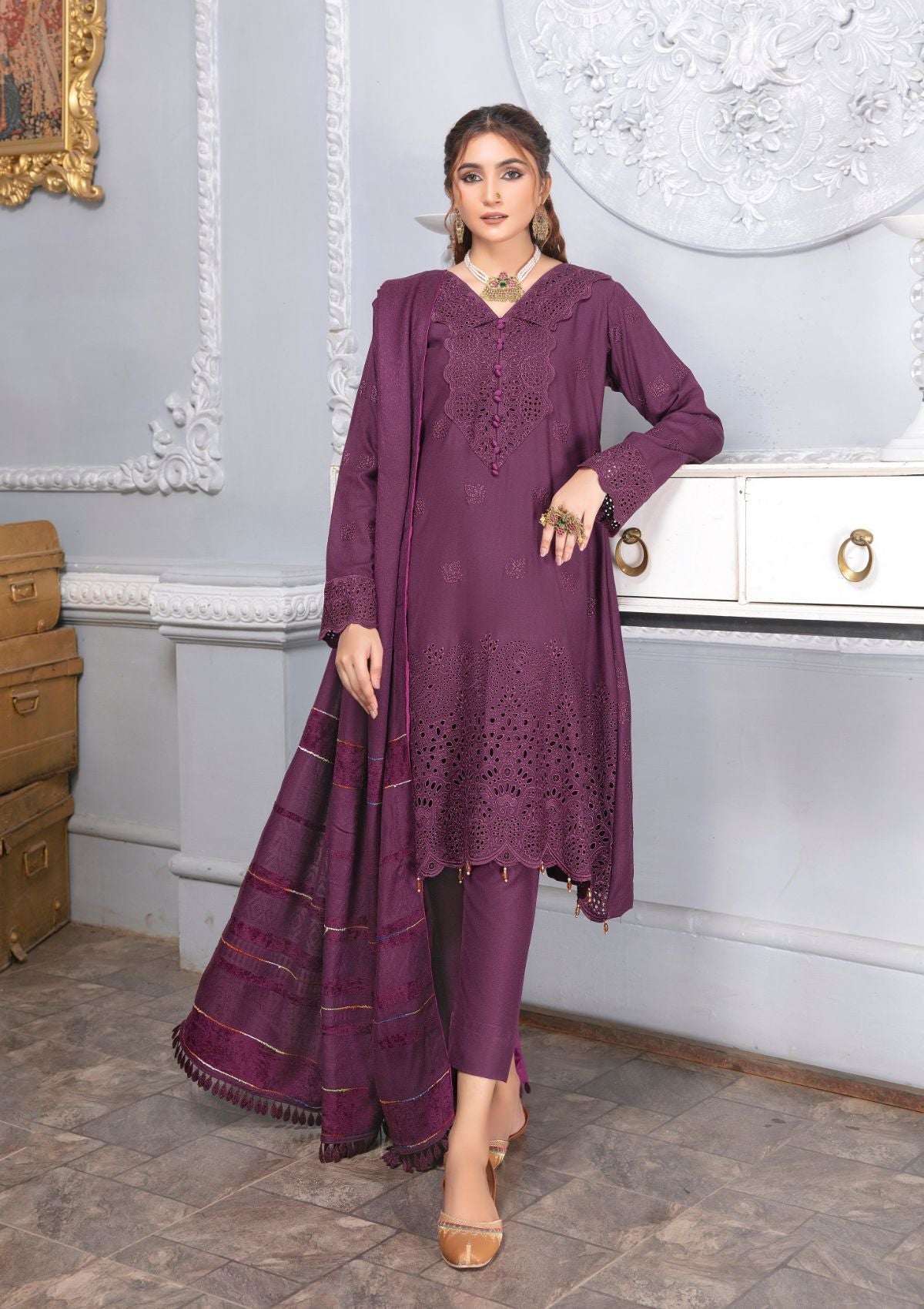 Winter Collection - Mah'e Rooh - Barbeena - BB#5501 - Official Mah'e Rooh - Agha Fabrics UK
