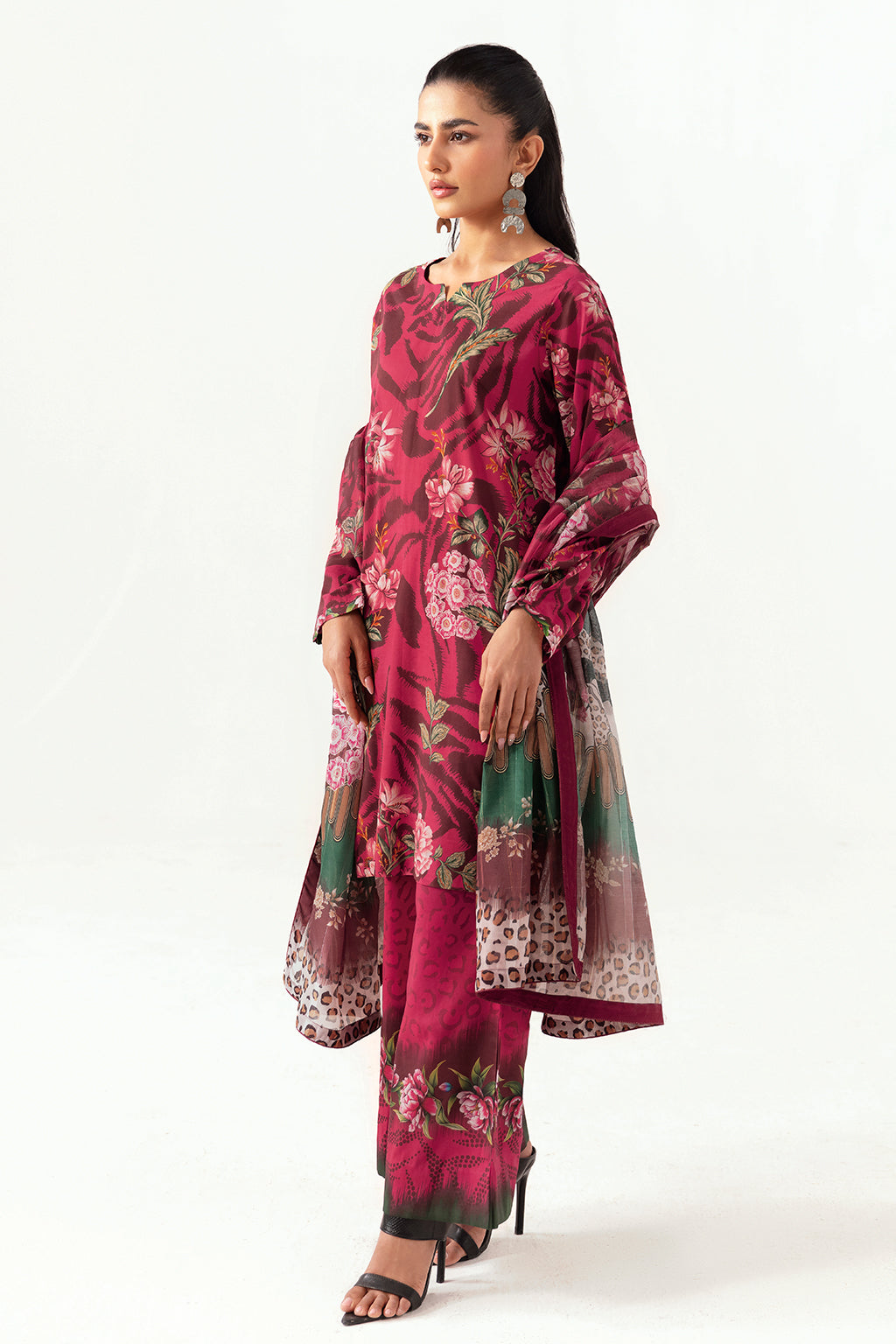 Ramsha | Pinted Lawn | RP-102 - Official Ramsha - Agha Fabrics UK