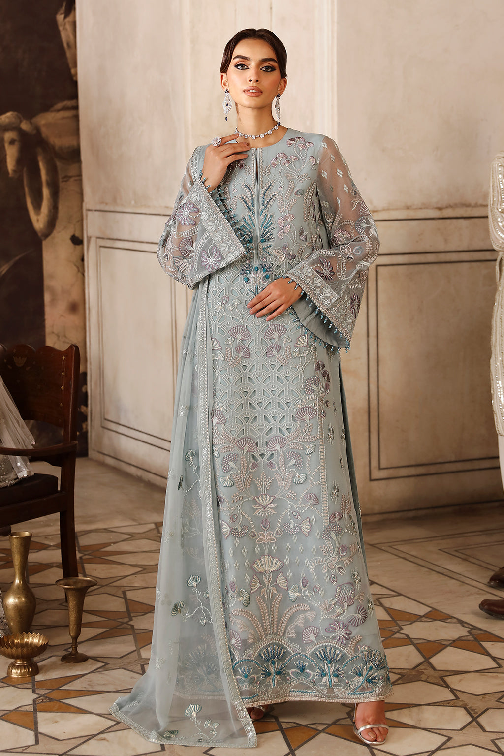 Flossie | Mehak Luxury Formals | FE-807 (A) - Official Flossie - Agha Fabrics UK